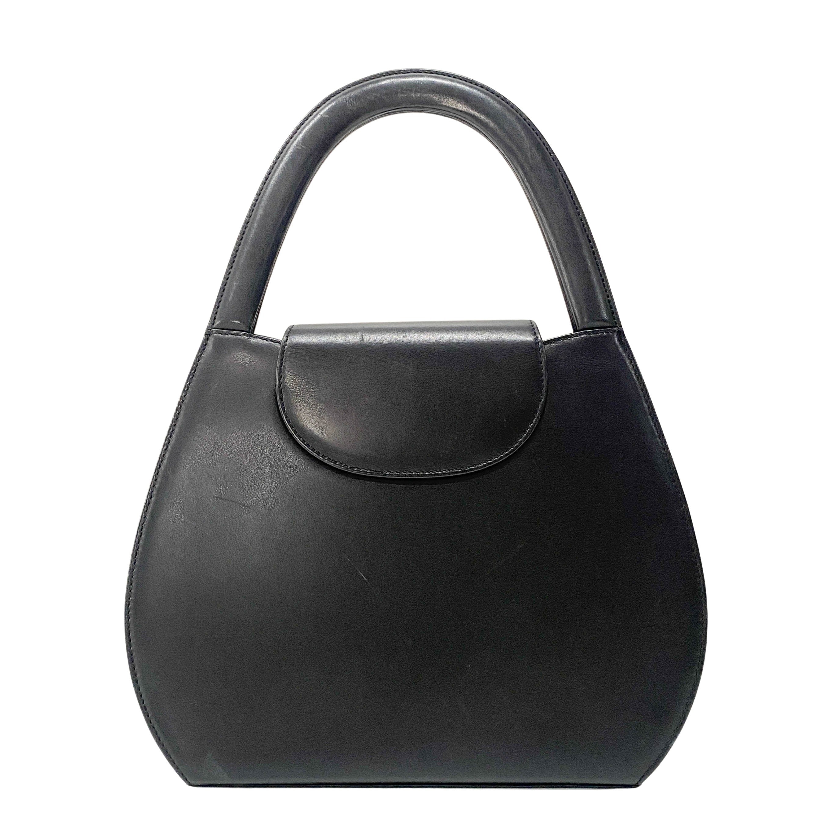 Panthère Black Leather Handbag