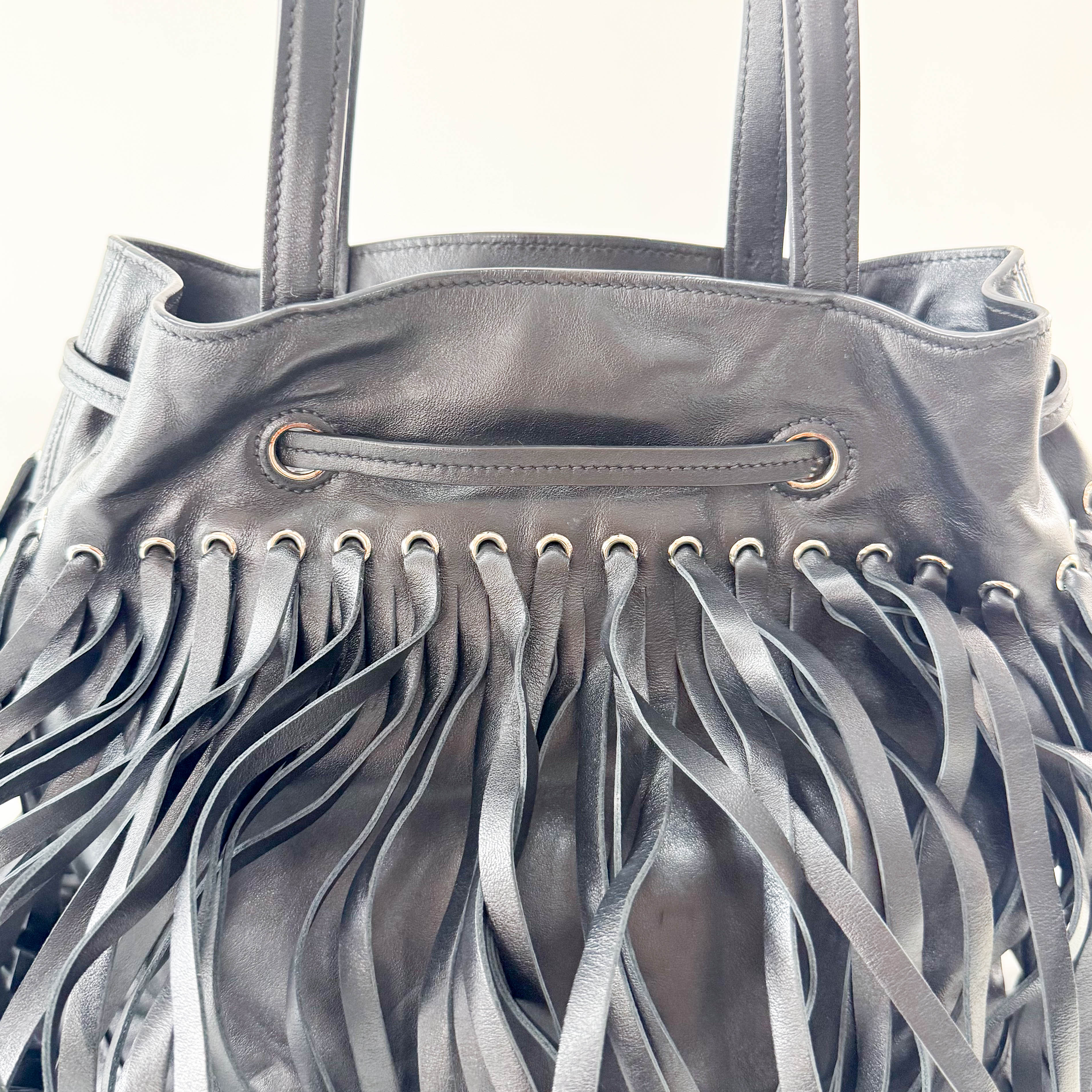 Black Leather Shoulder Bag