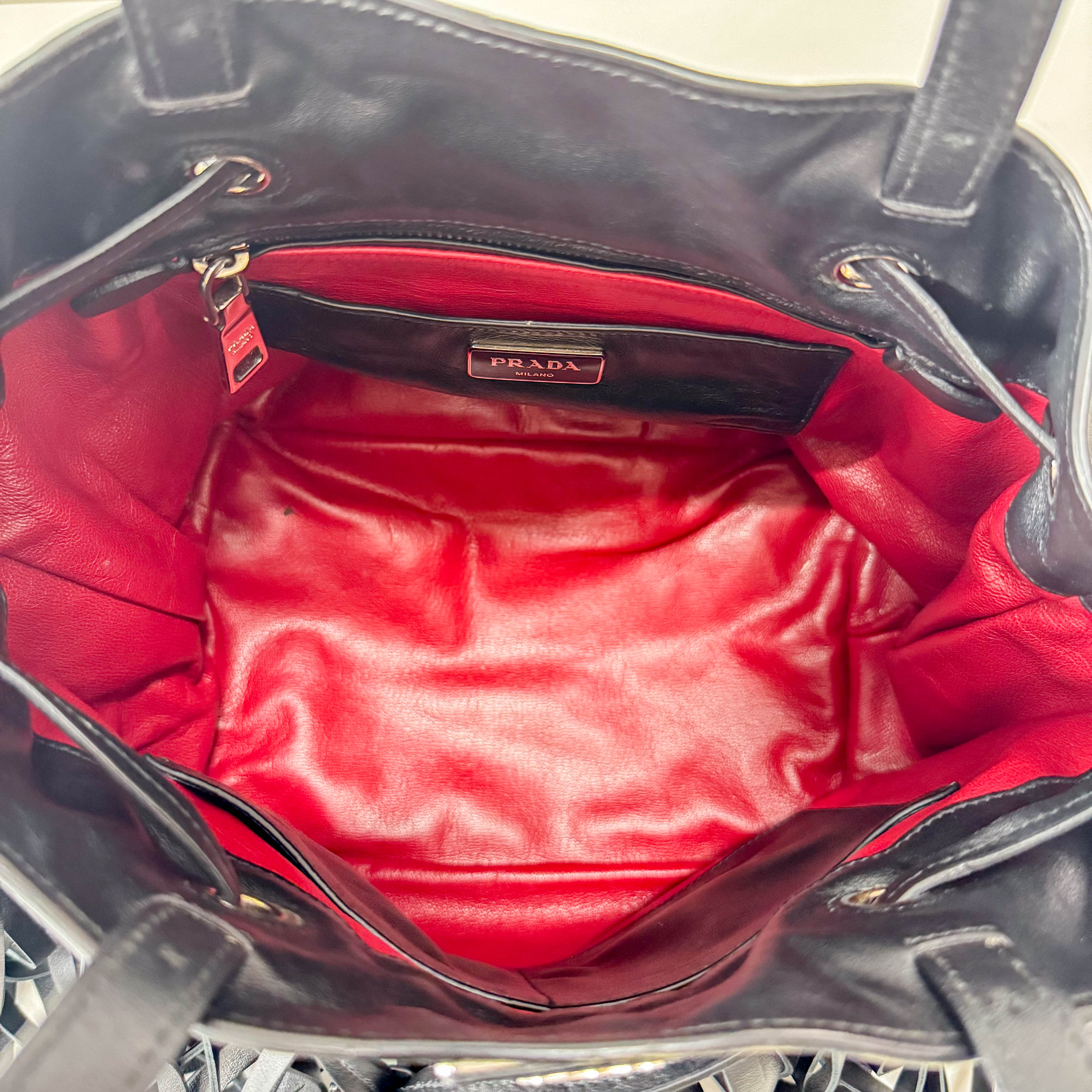 Black Leather Shoulder Bag