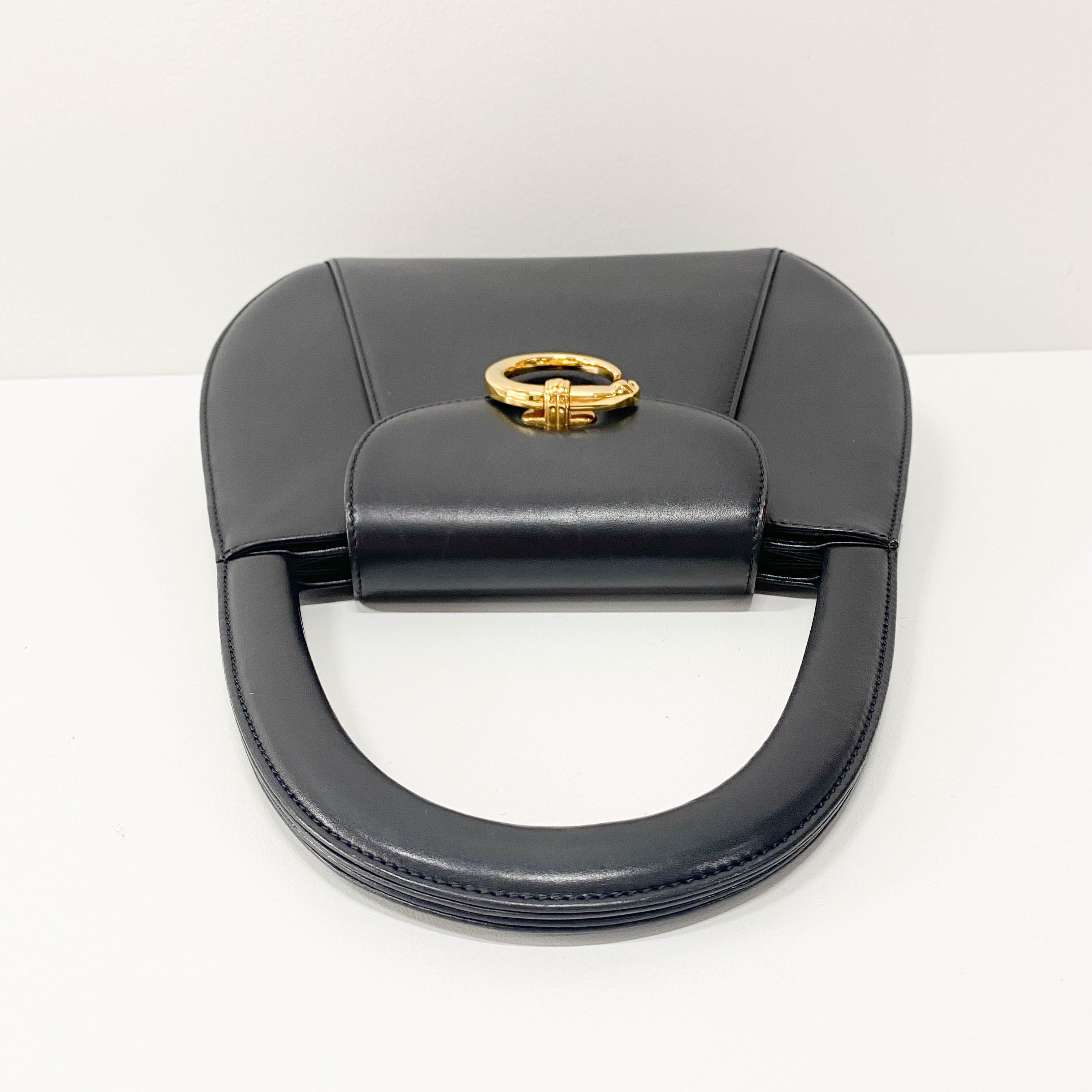 Panthère Black Leather Handbag