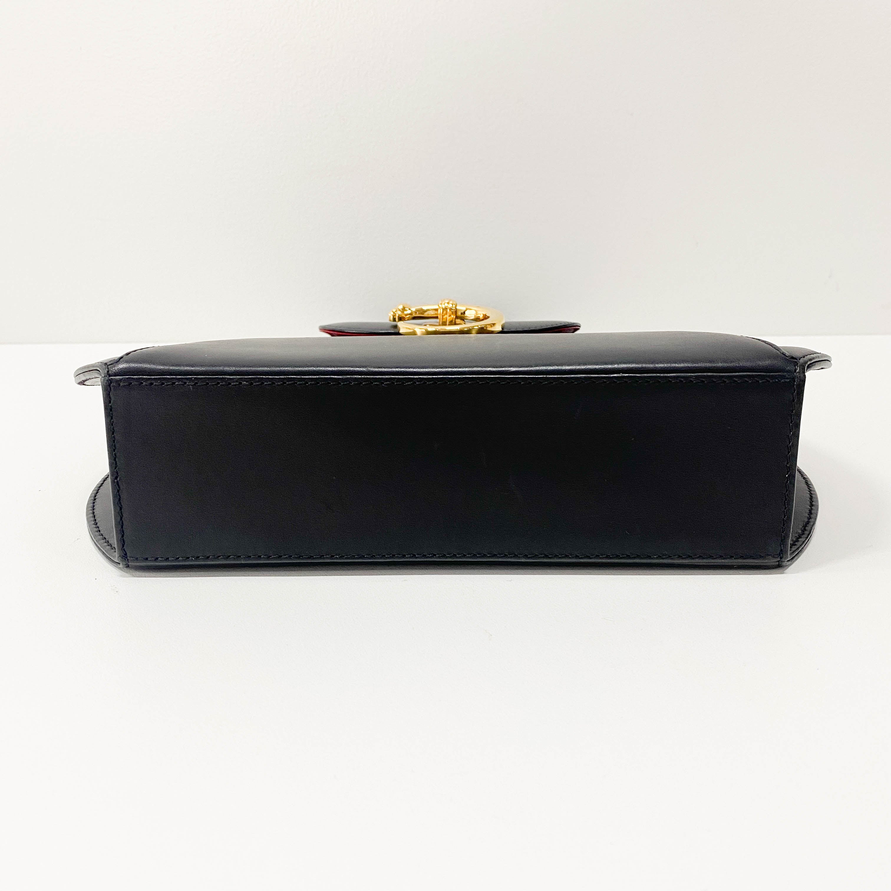 Panthère Black Leather Handbag