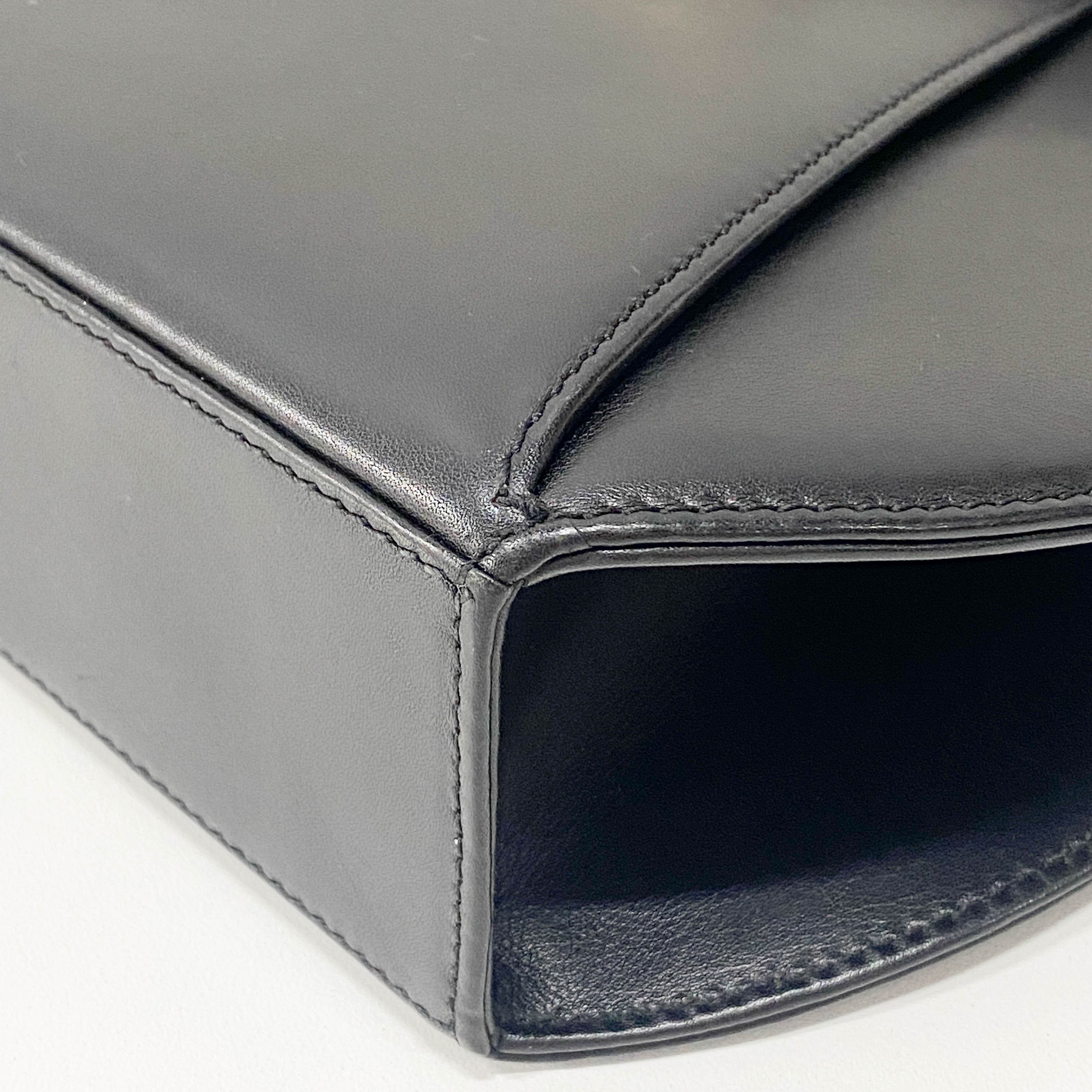 Panthère Black Leather Handbag