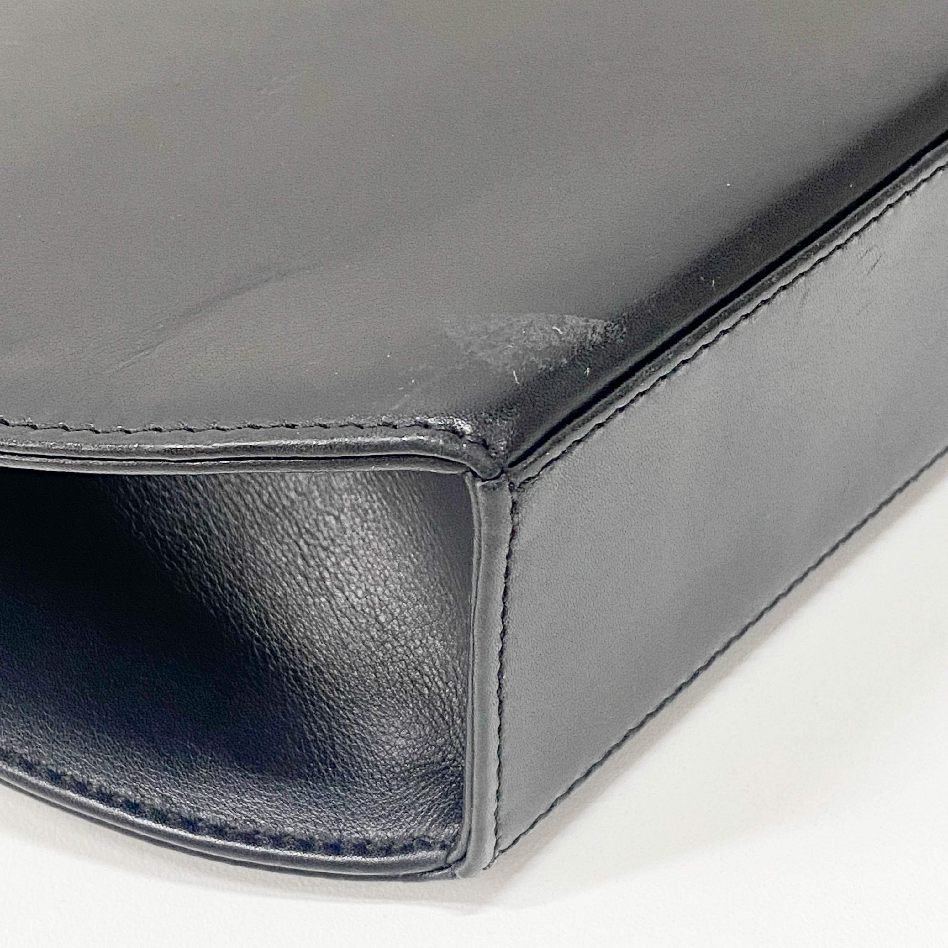 Panthère Black Leather Handbag