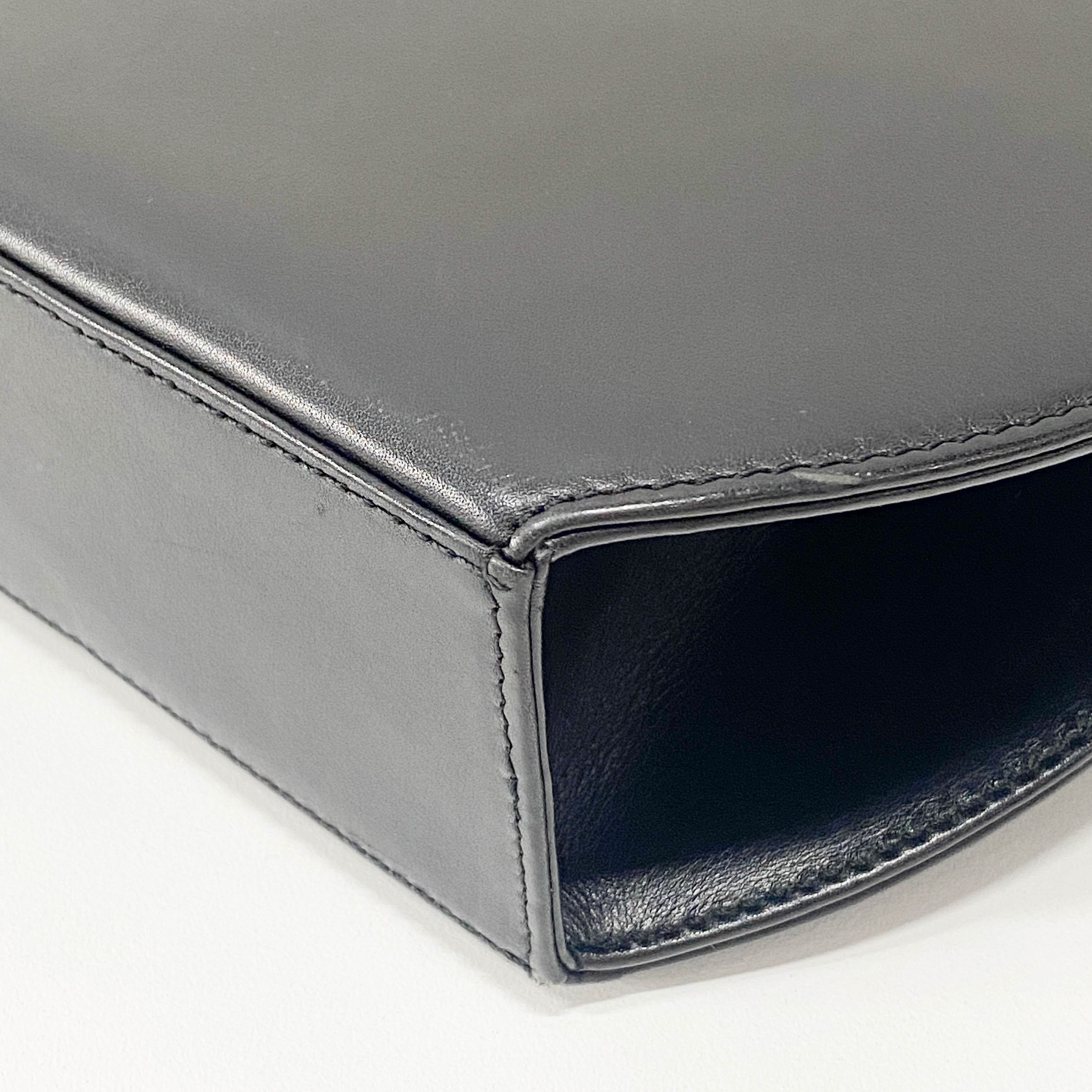 Panthère Black Leather Handbag