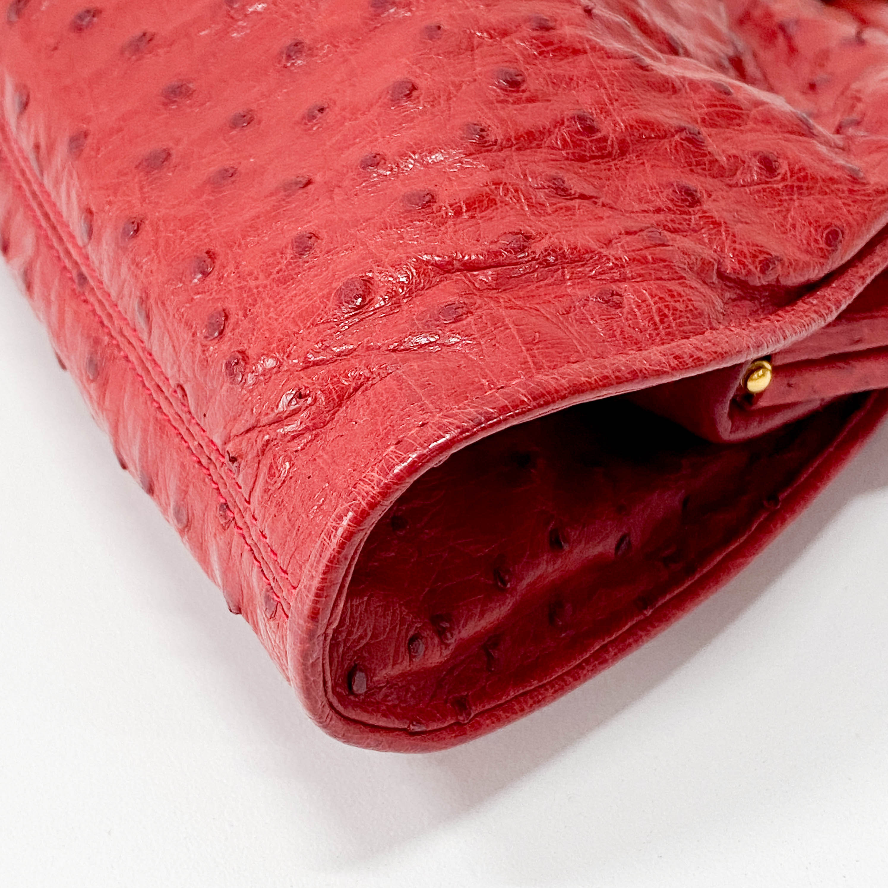 Red Leather Shoulder Bag