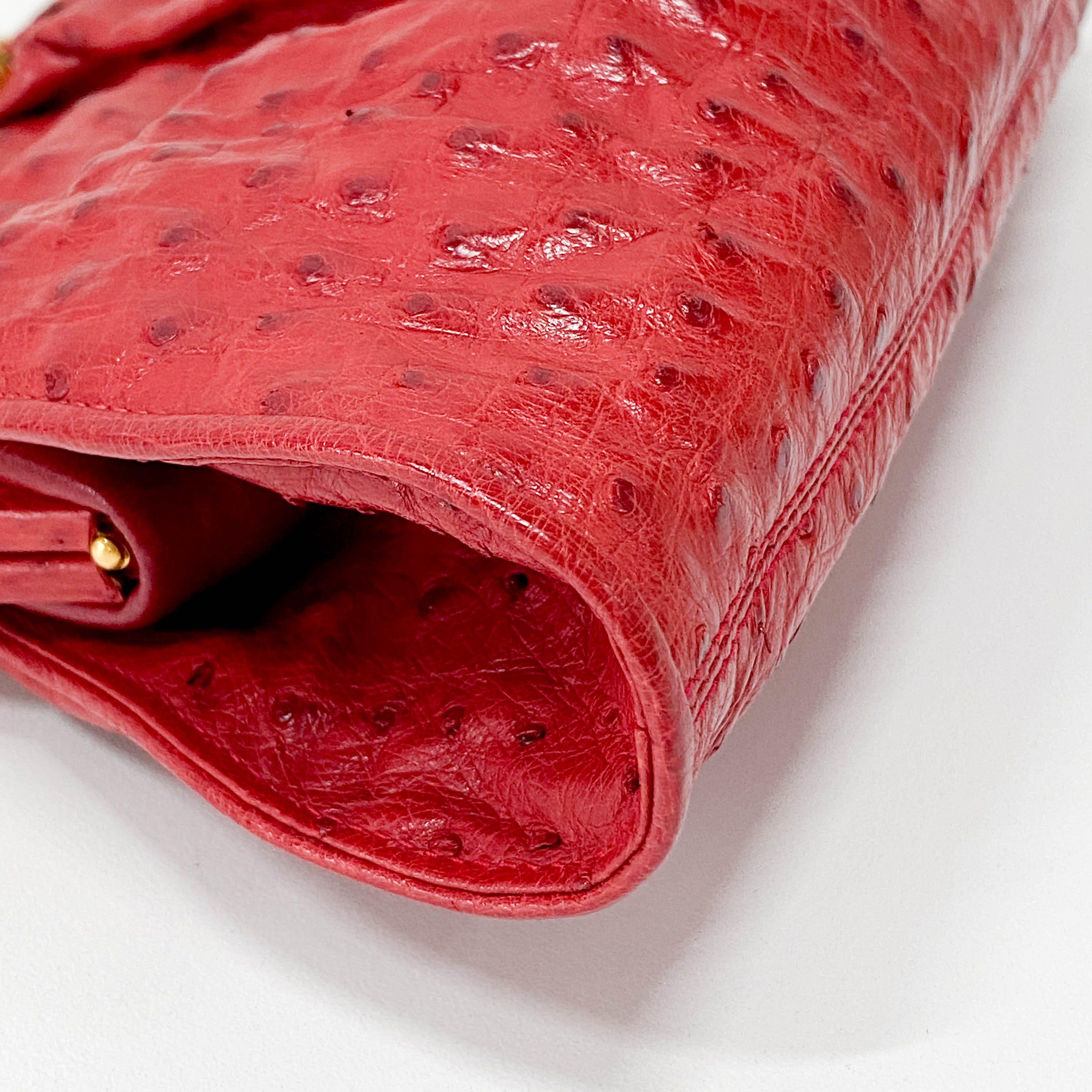 Red Leather Shoulder Bag