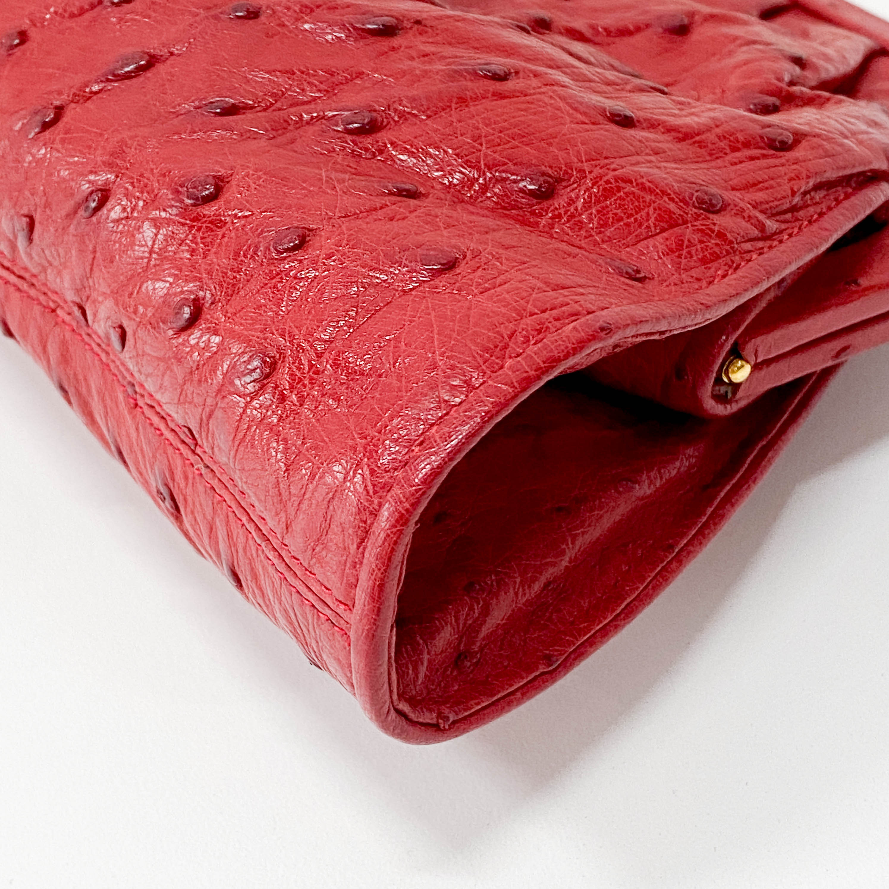 Red Leather Shoulder Bag