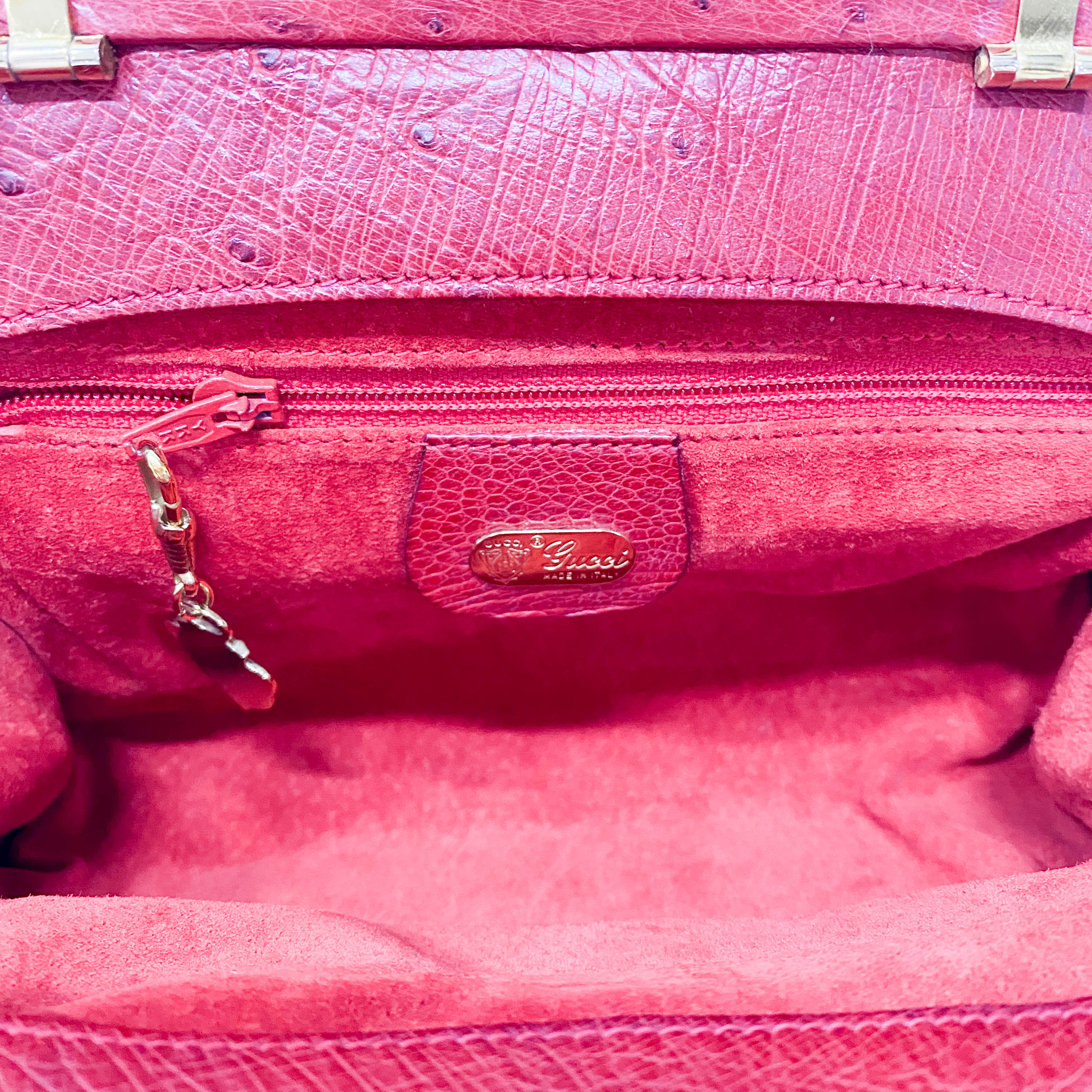 Red Leather Shoulder Bag