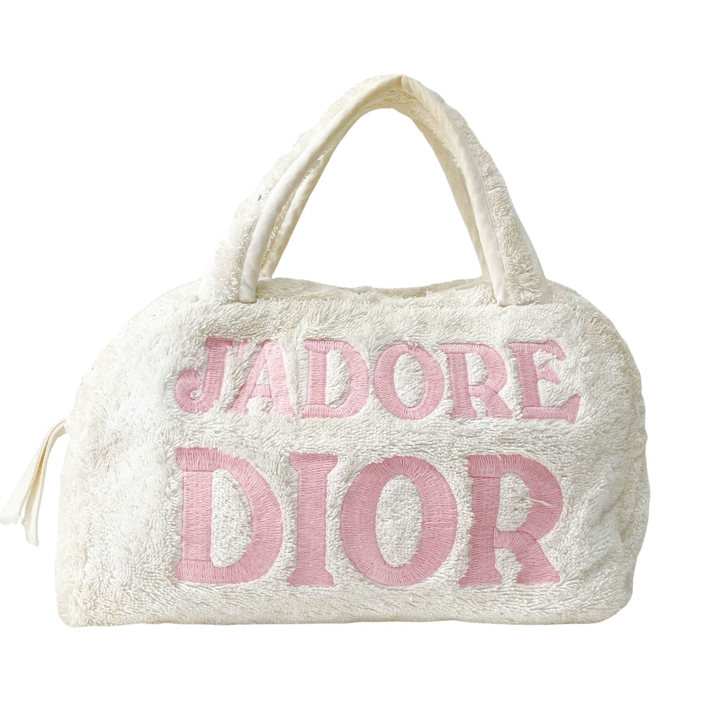 J'Adore Dior Terry Towel Mini Boston Bag