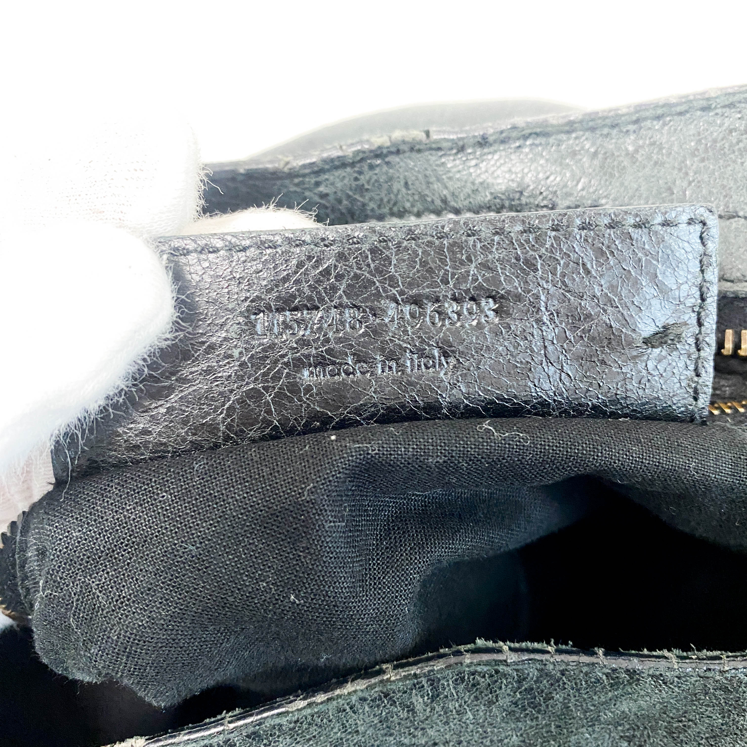 City Black Leather Top Handle Bag