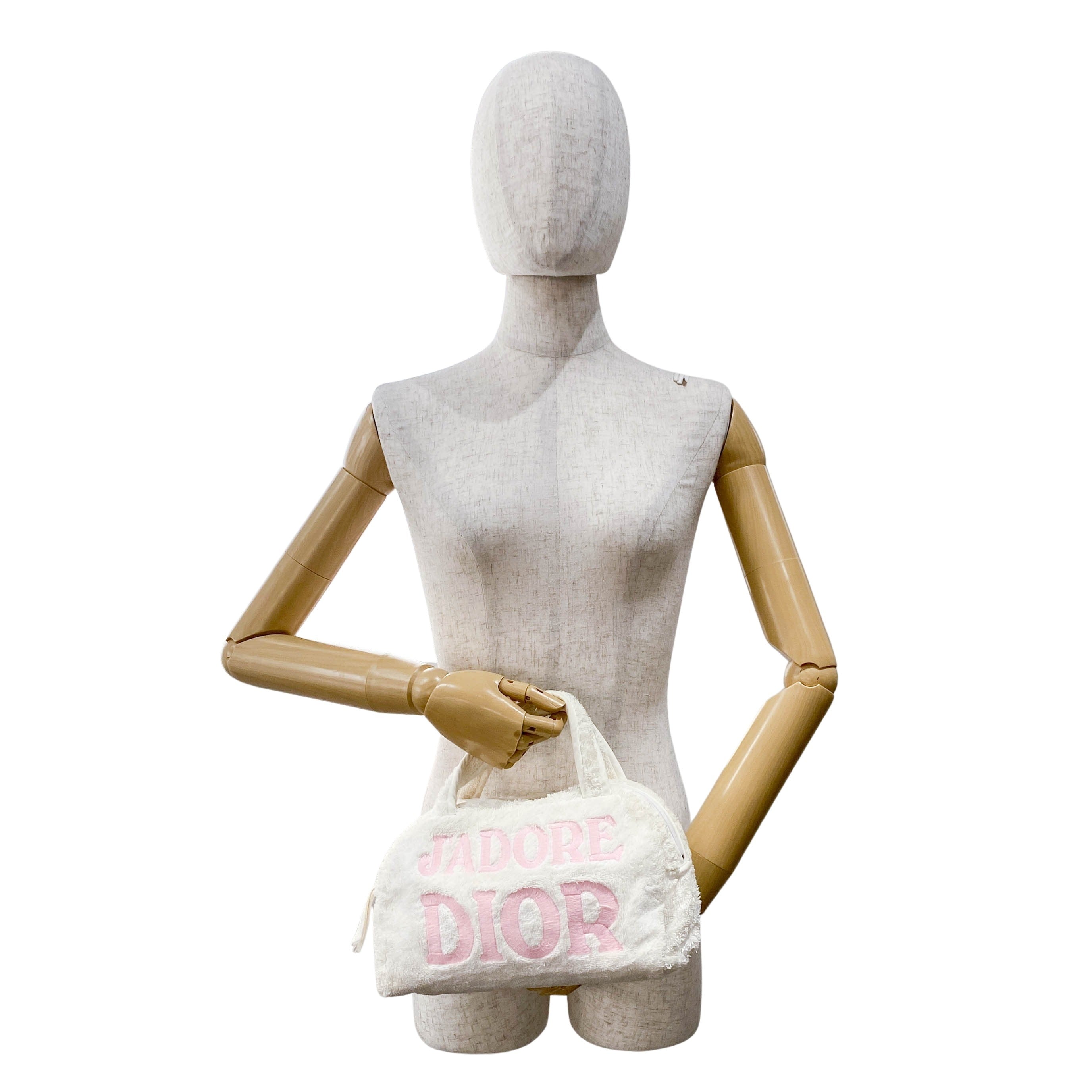 J'Adore Dior Terry Towel Mini Boston Bag