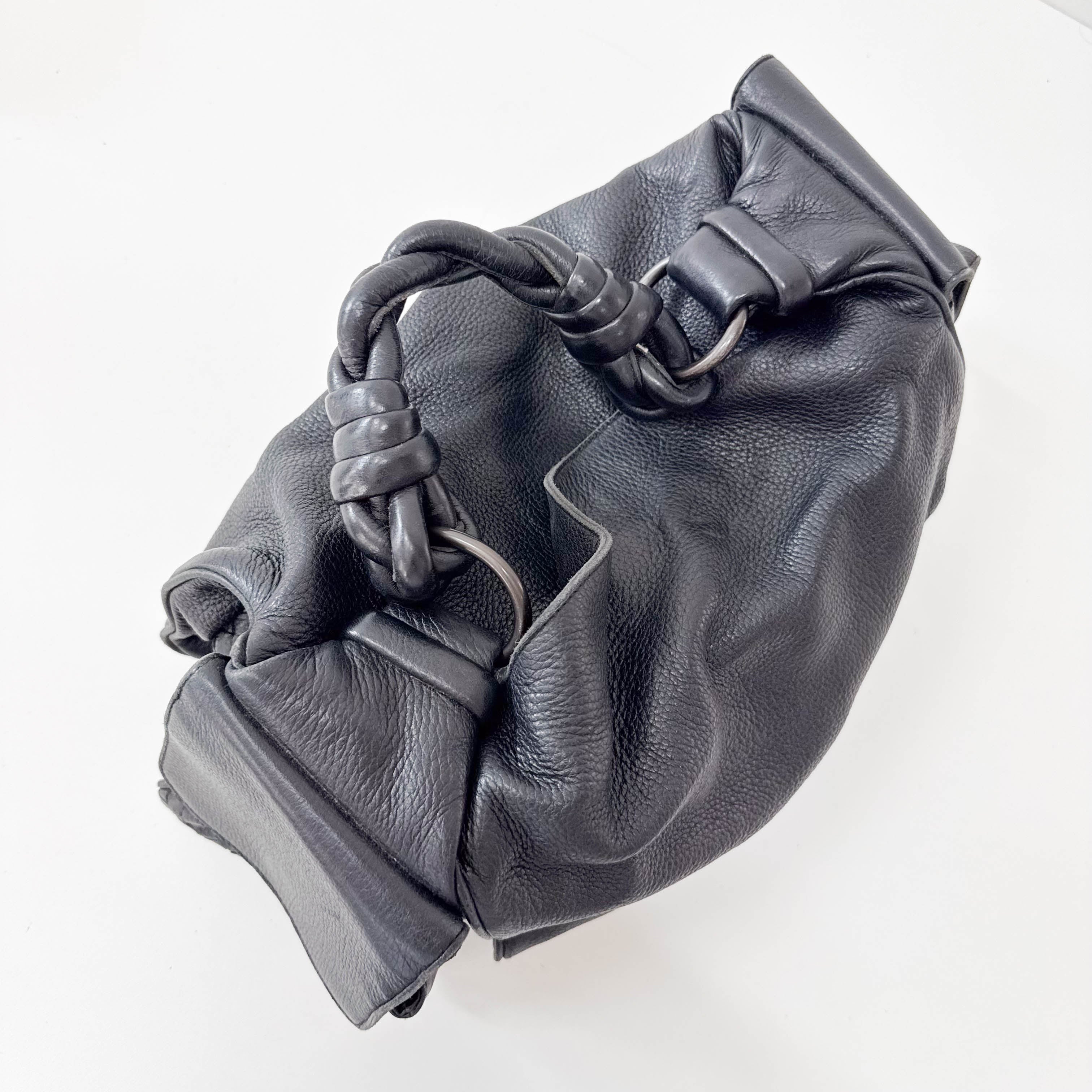 BOTTEGA VENETA Intrecciato Black Shoulder Bag – HIVE PRELOVED