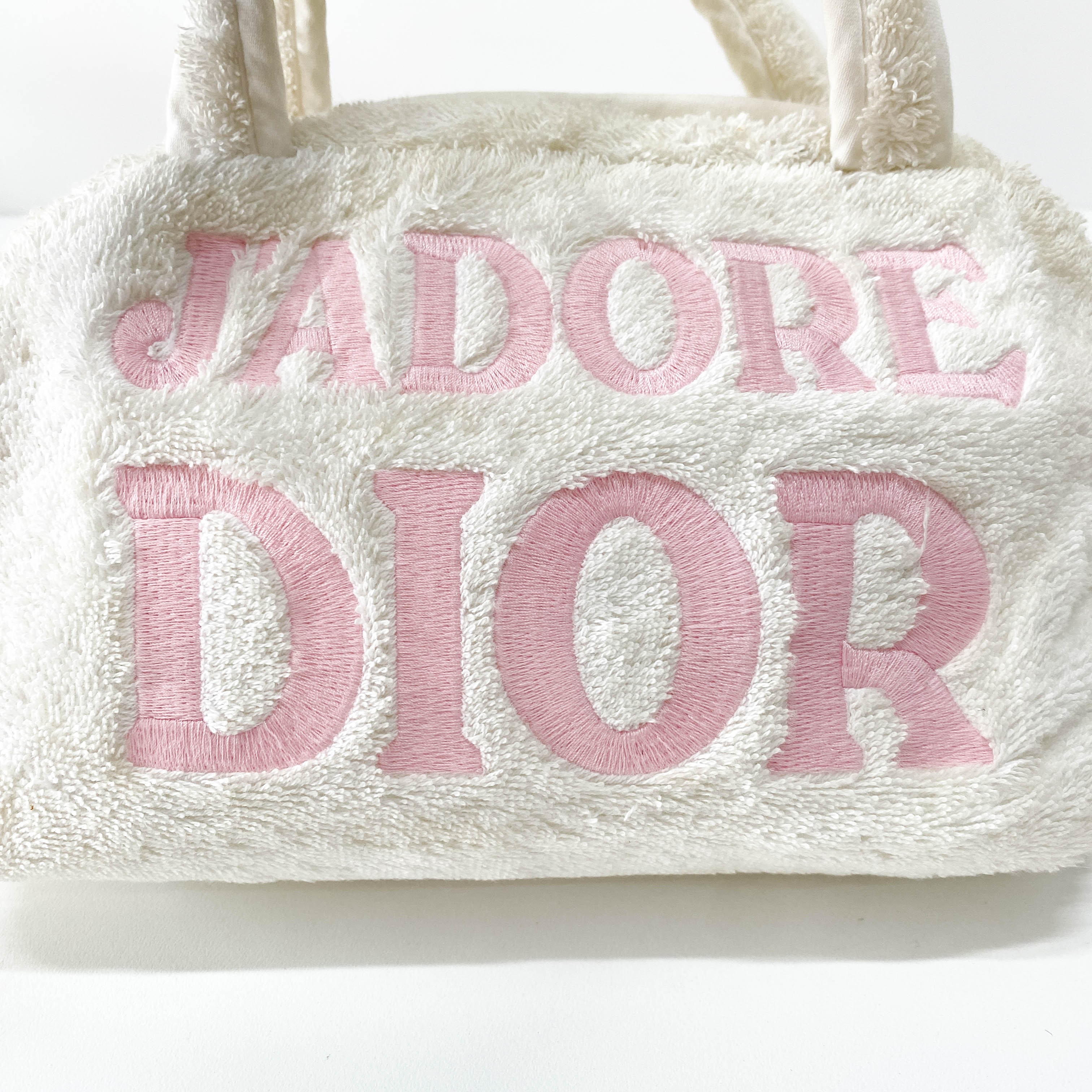 J'Adore Dior Terry Towel Mini Boston Bag