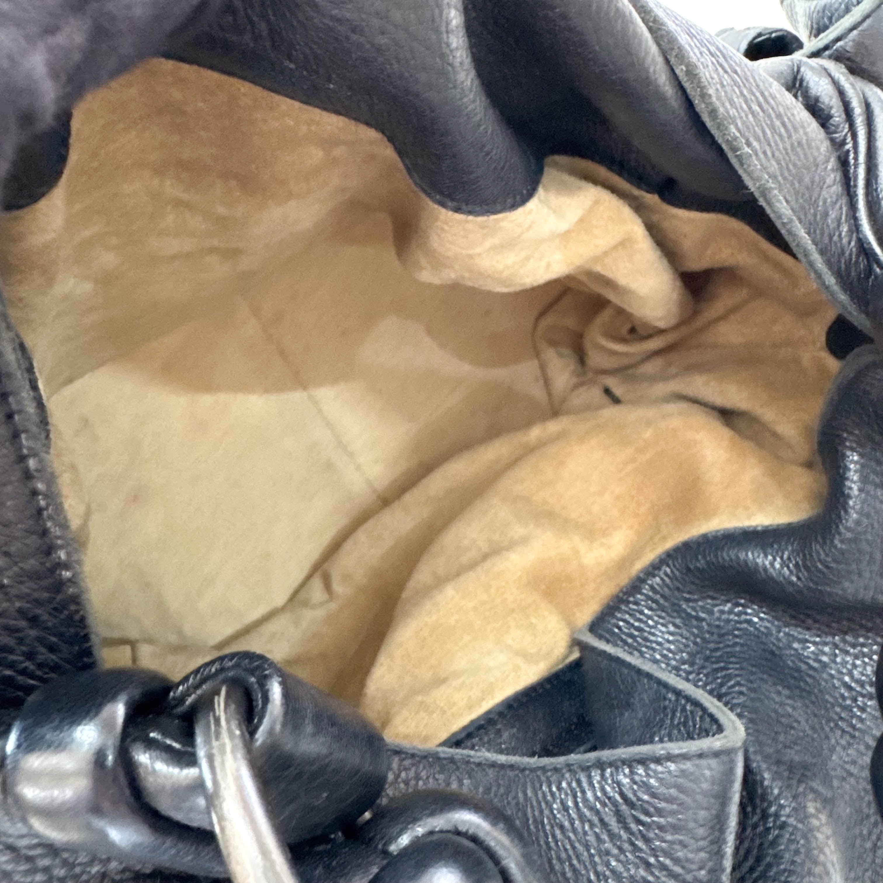 Intrecciato Black Shoulder Bag