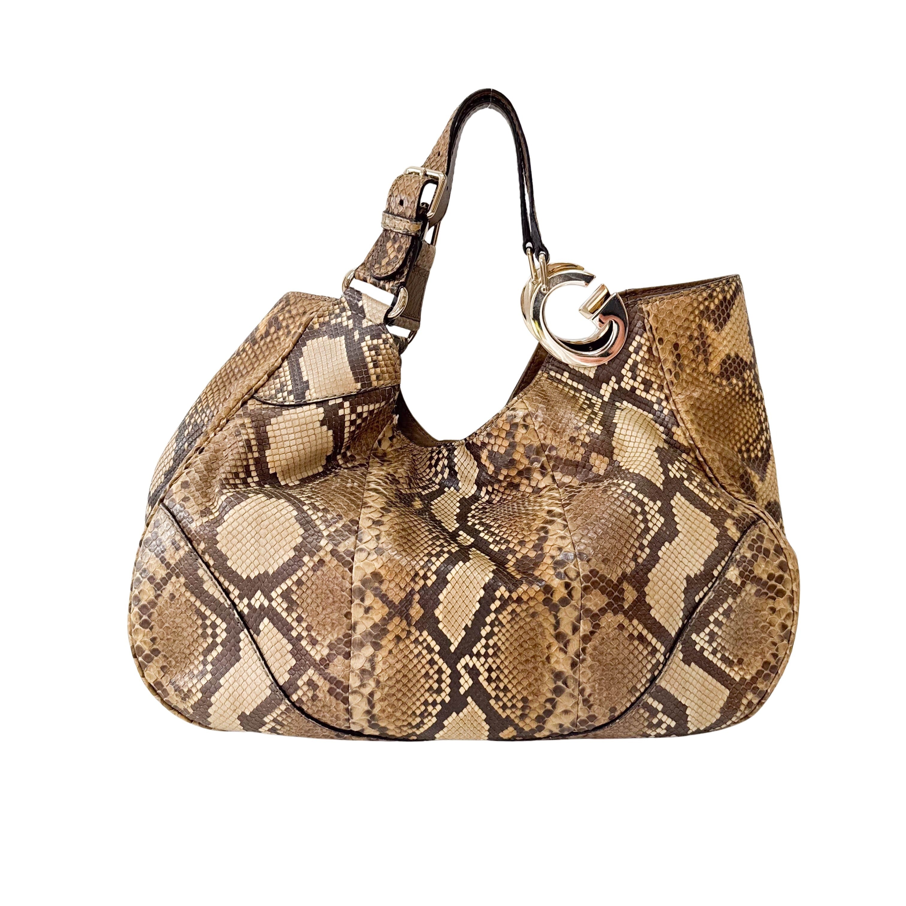 Leather Hobo Shoulder Bag