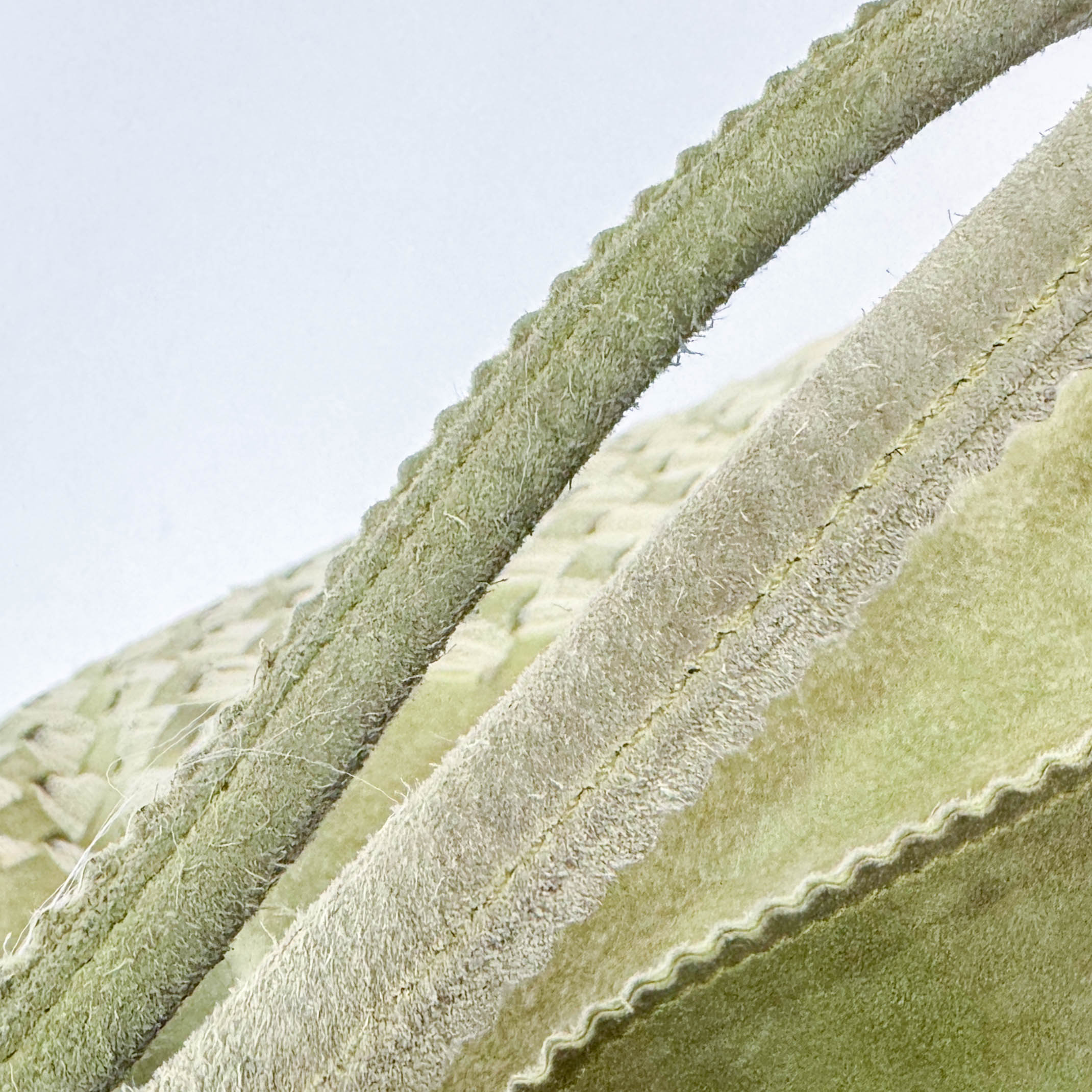 Green Suede Fringed Shoulder Bag