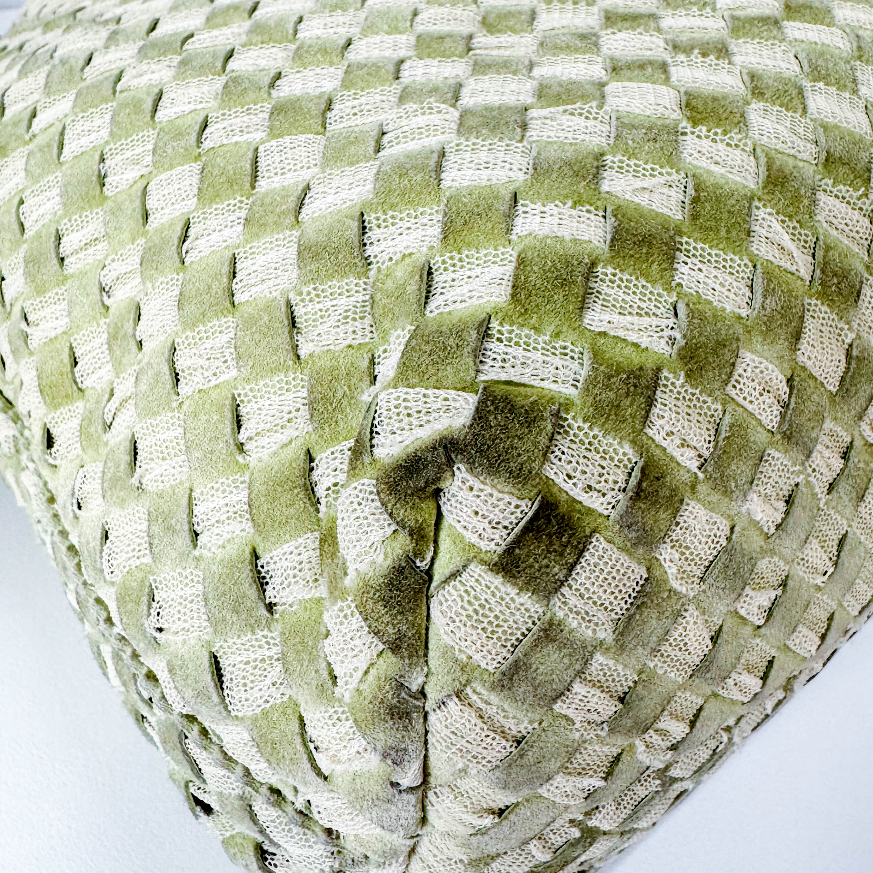 Green Suede Fringed Shoulder Bag