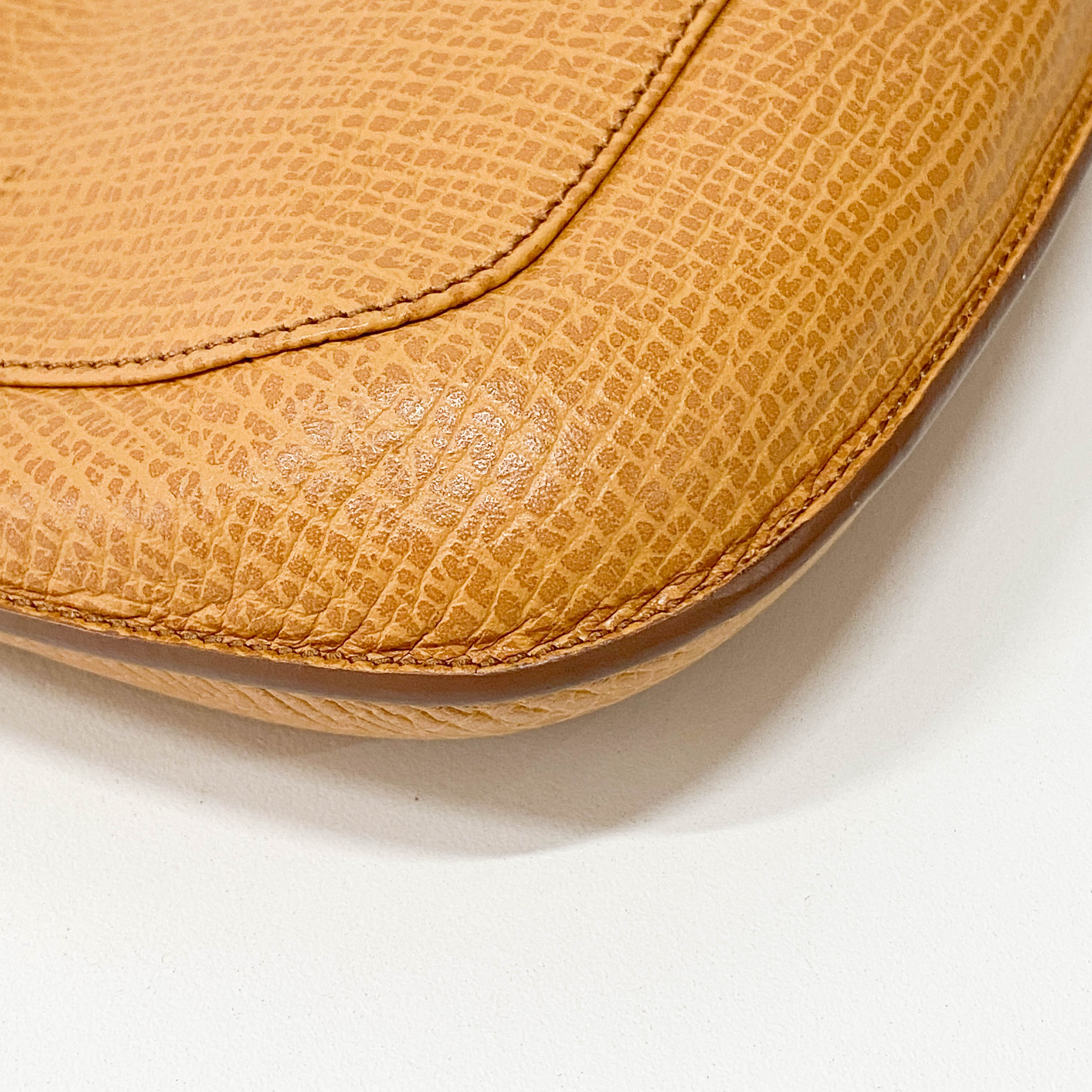 Mini Beige Leather Shoulder Bag