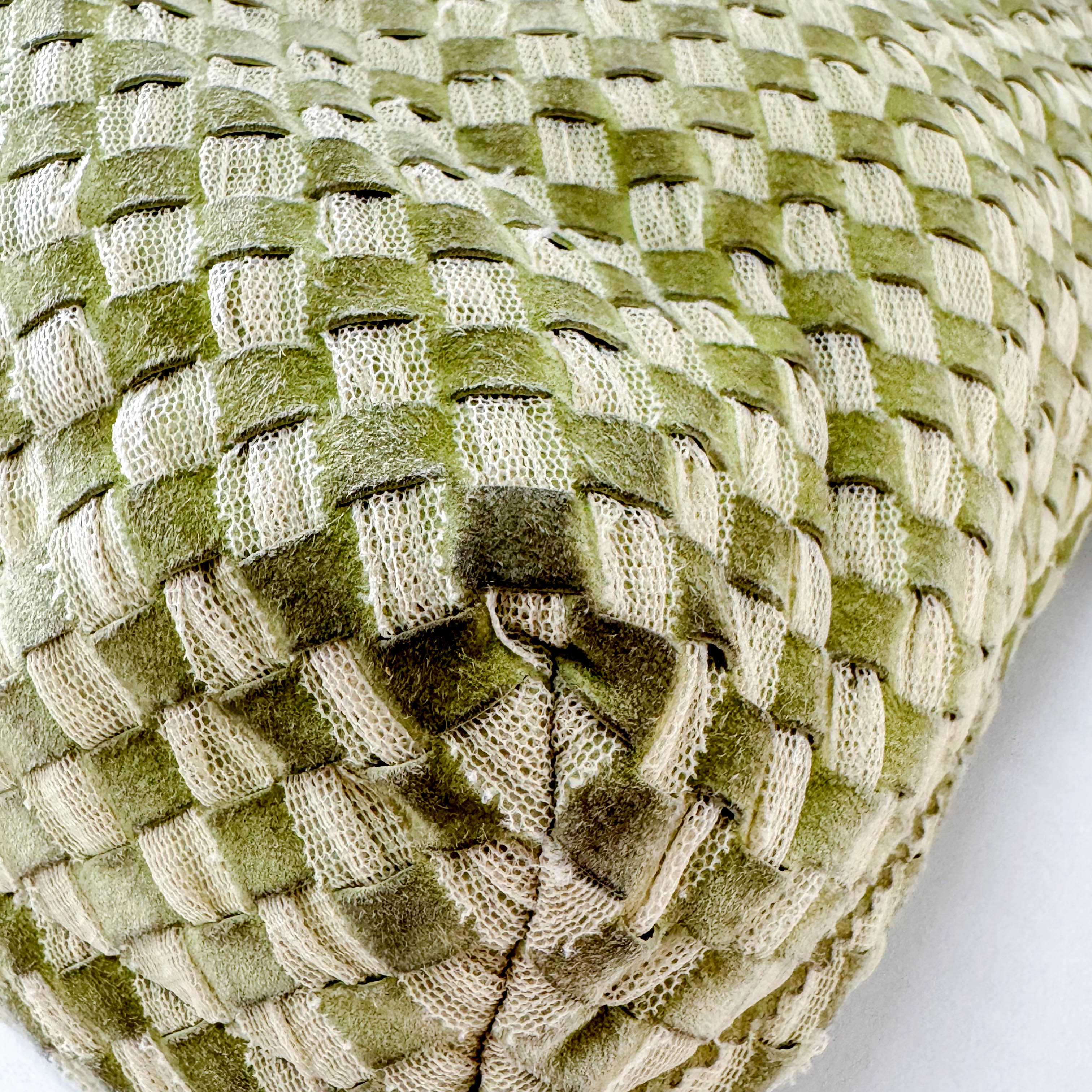 Green Suede Fringed Shoulder Bag