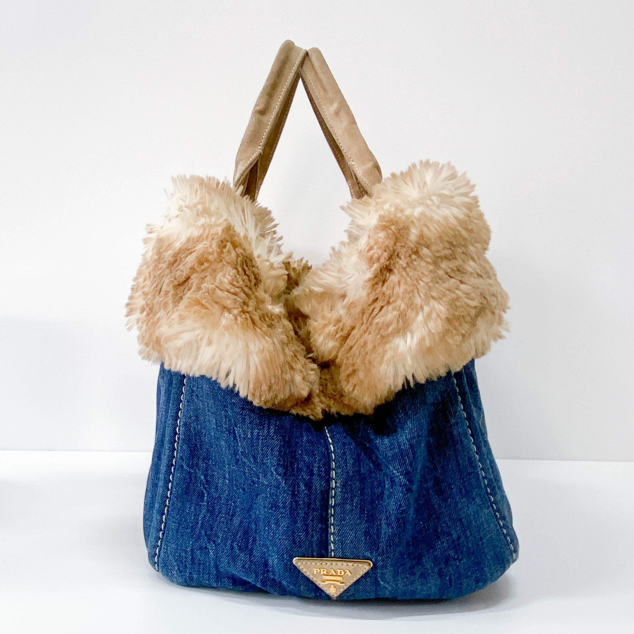 Canapa Fur and Denim Bag