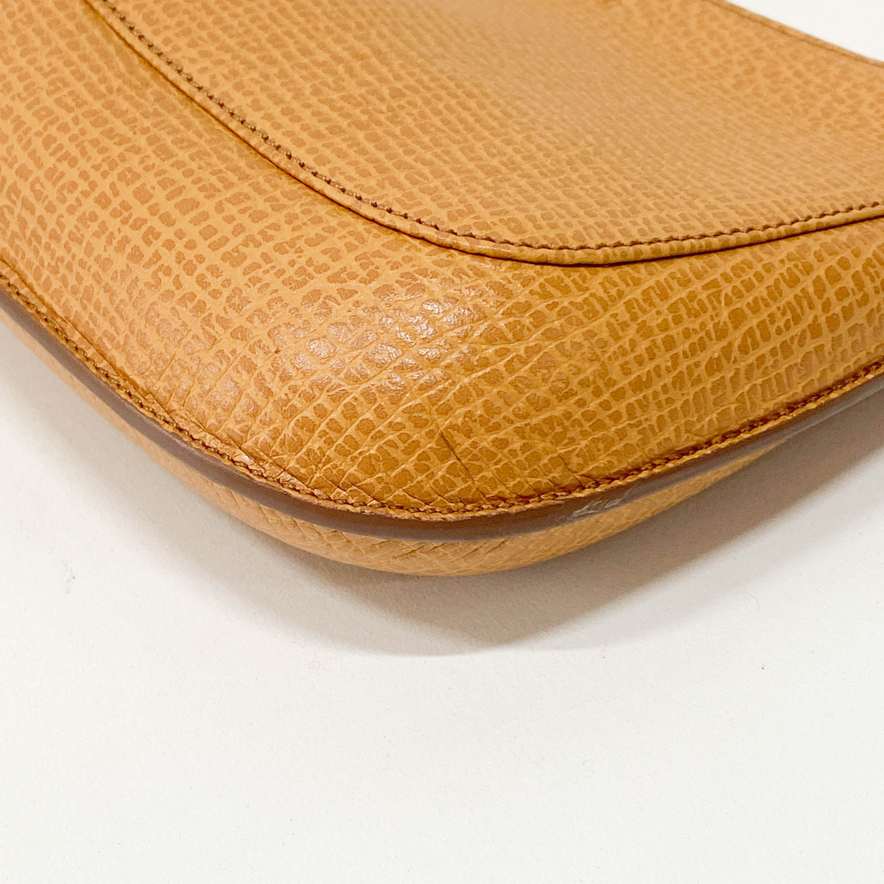 Mini Beige Leather Shoulder Bag