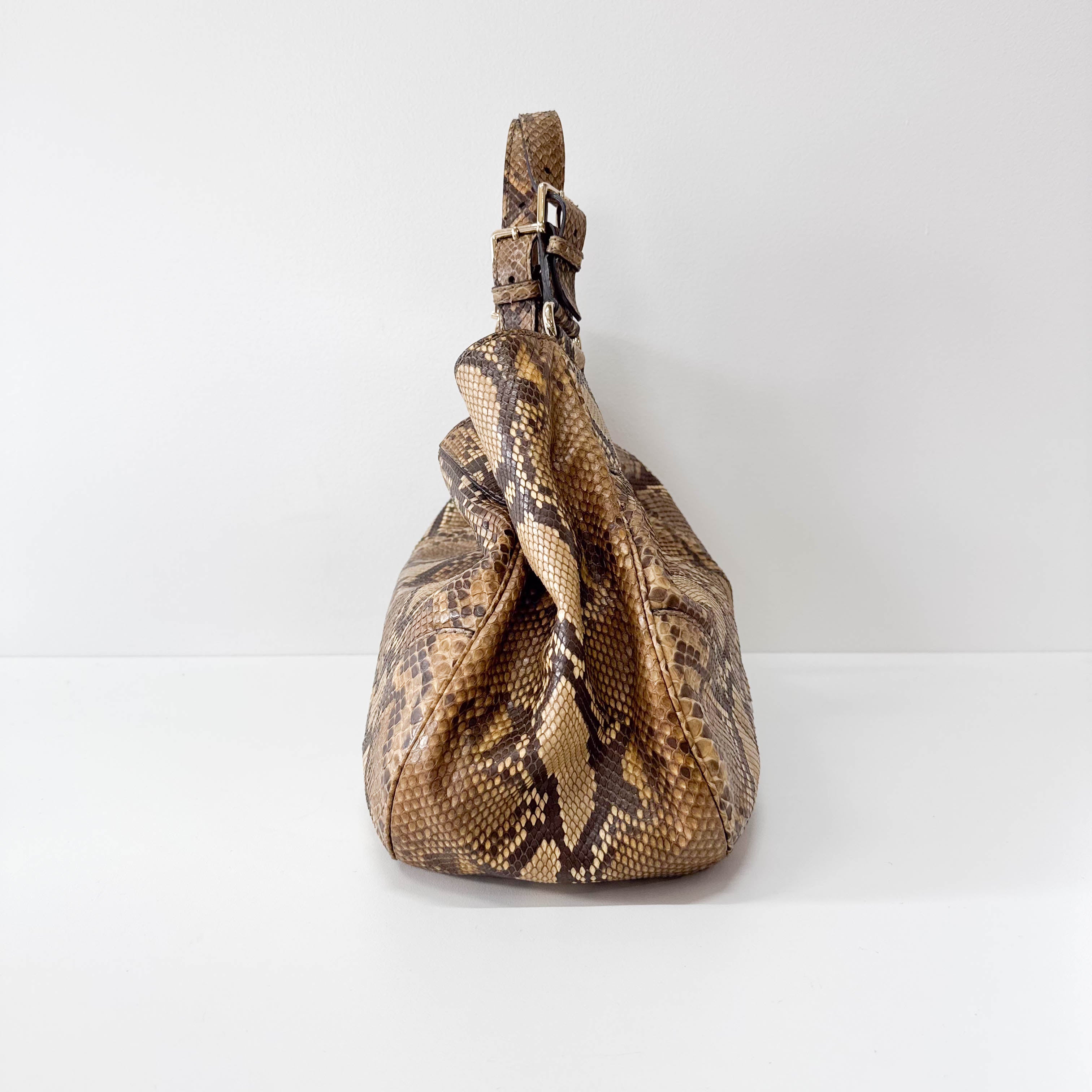 Leather Hobo Shoulder Bag