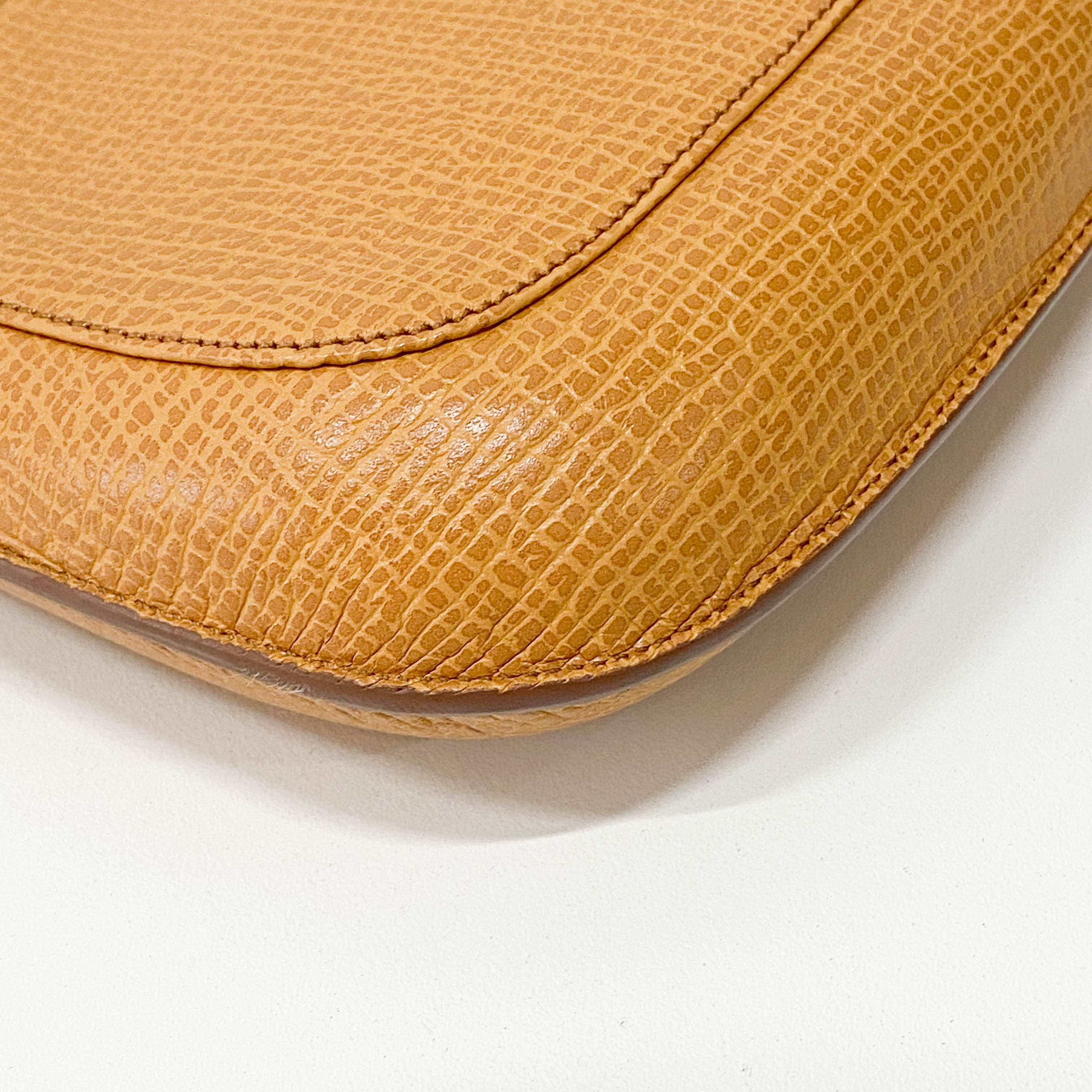 Mini Beige Leather Shoulder Bag