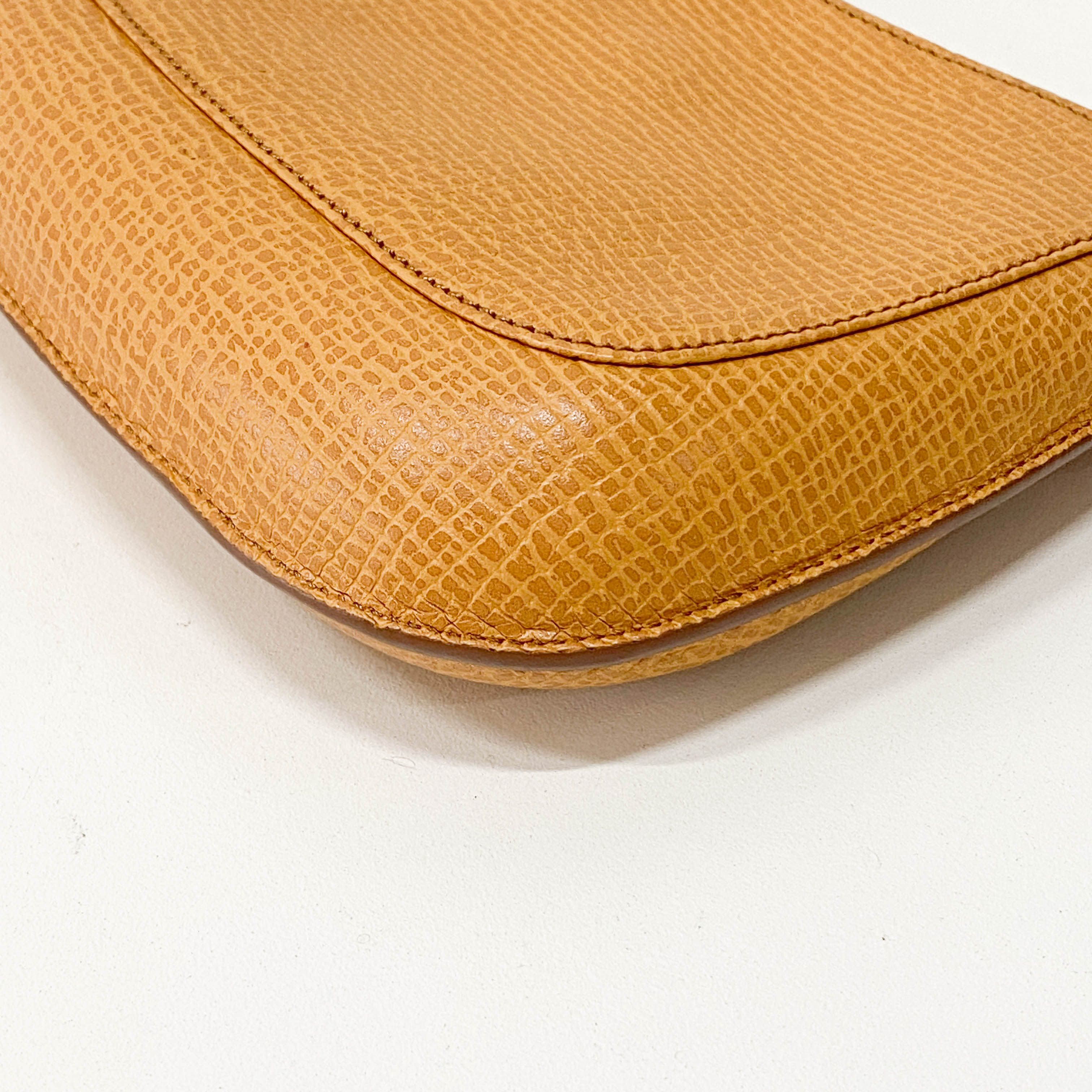 Mini Beige Leather Shoulder Bag