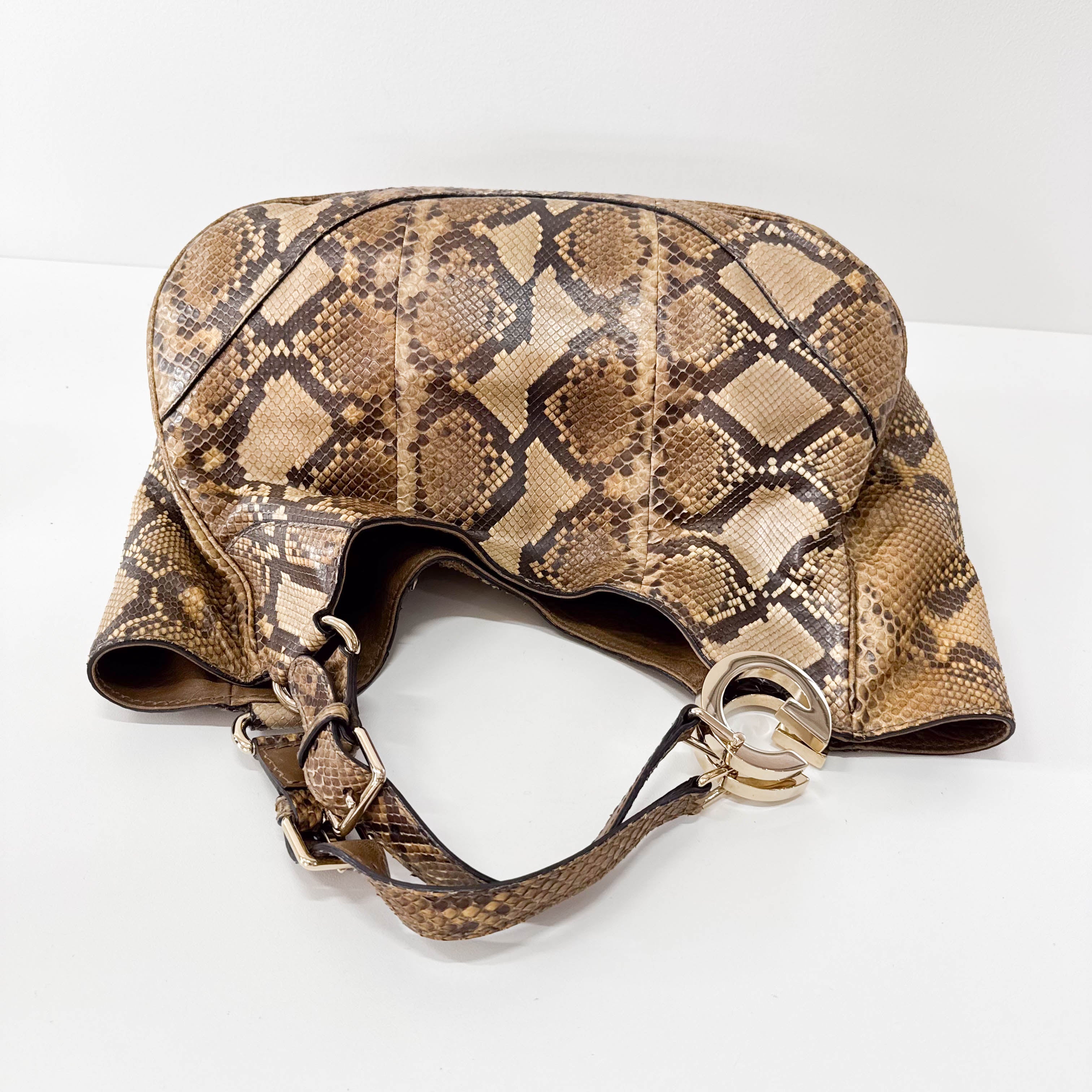 Leather Hobo Shoulder Bag