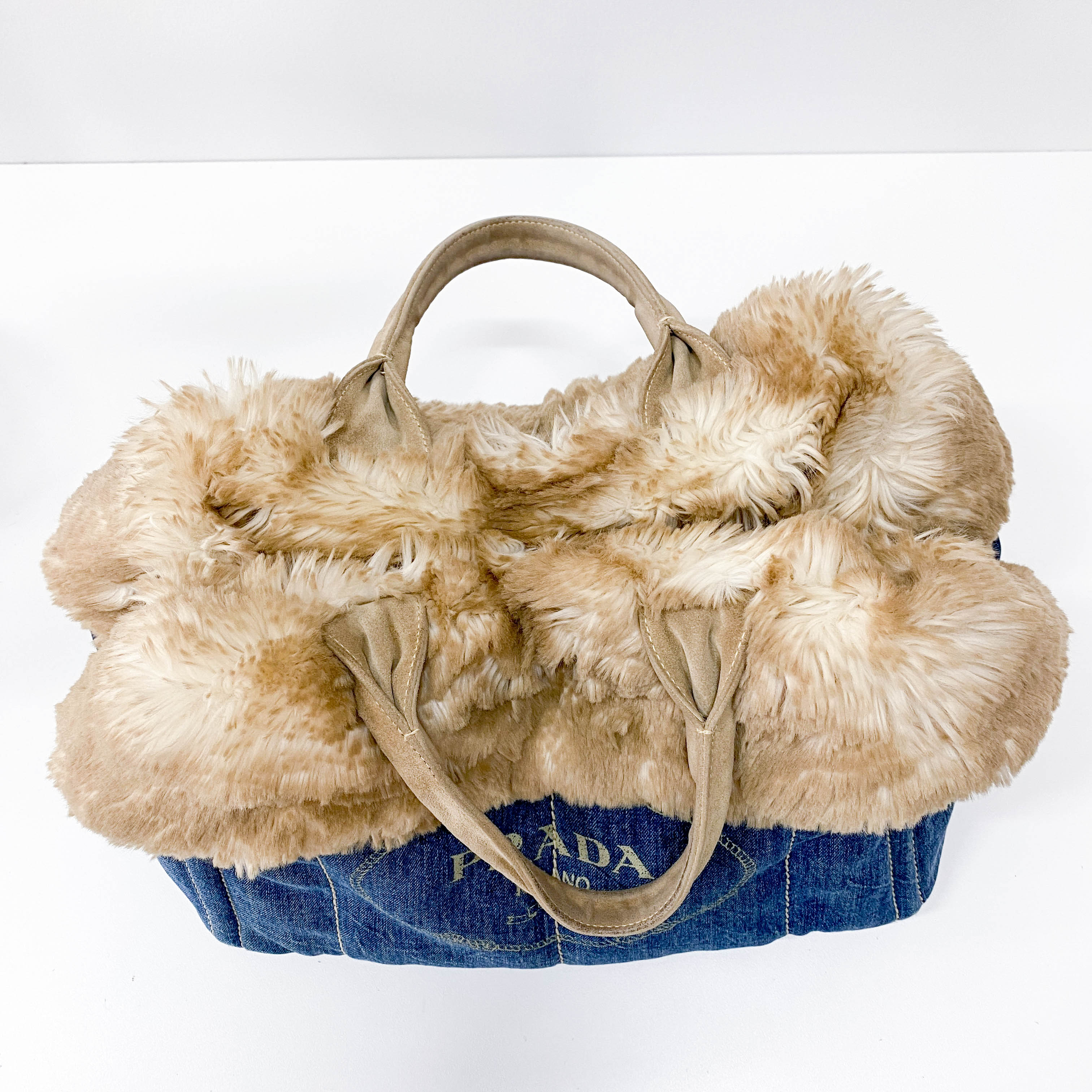 Canapa Fur and Denim Bag