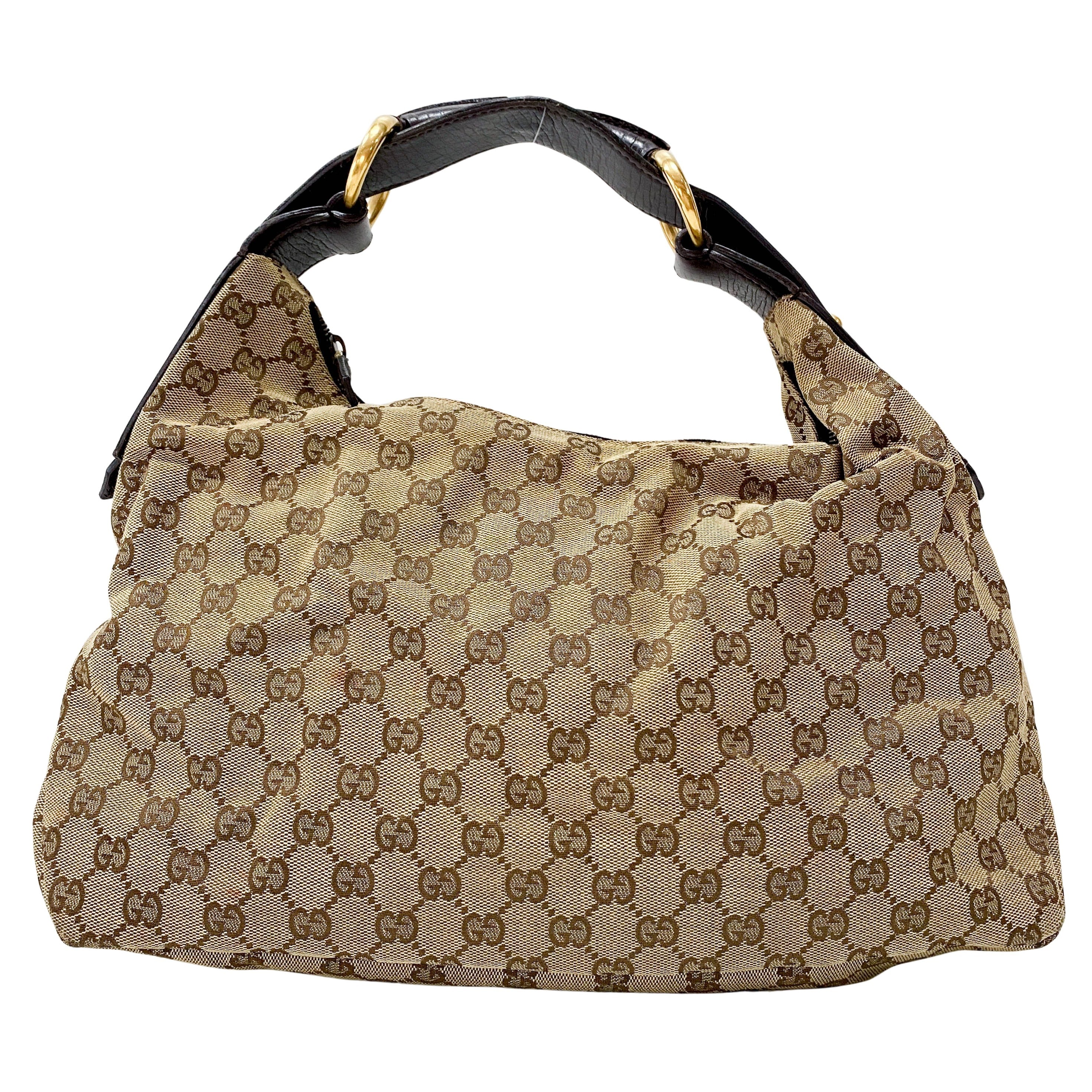 Brown GG Canvas Shoulder Bag