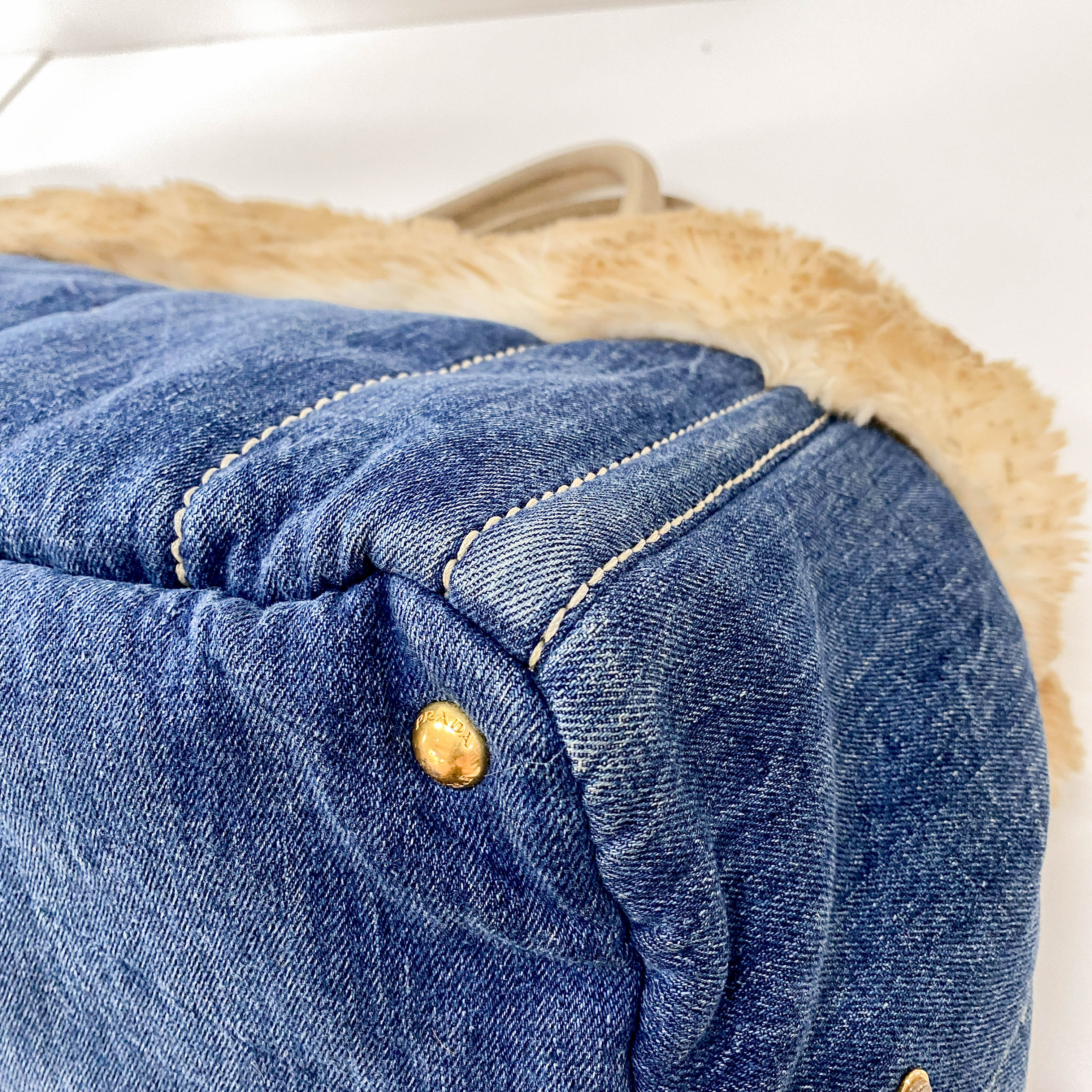 Canapa Fur and Denim Bag
