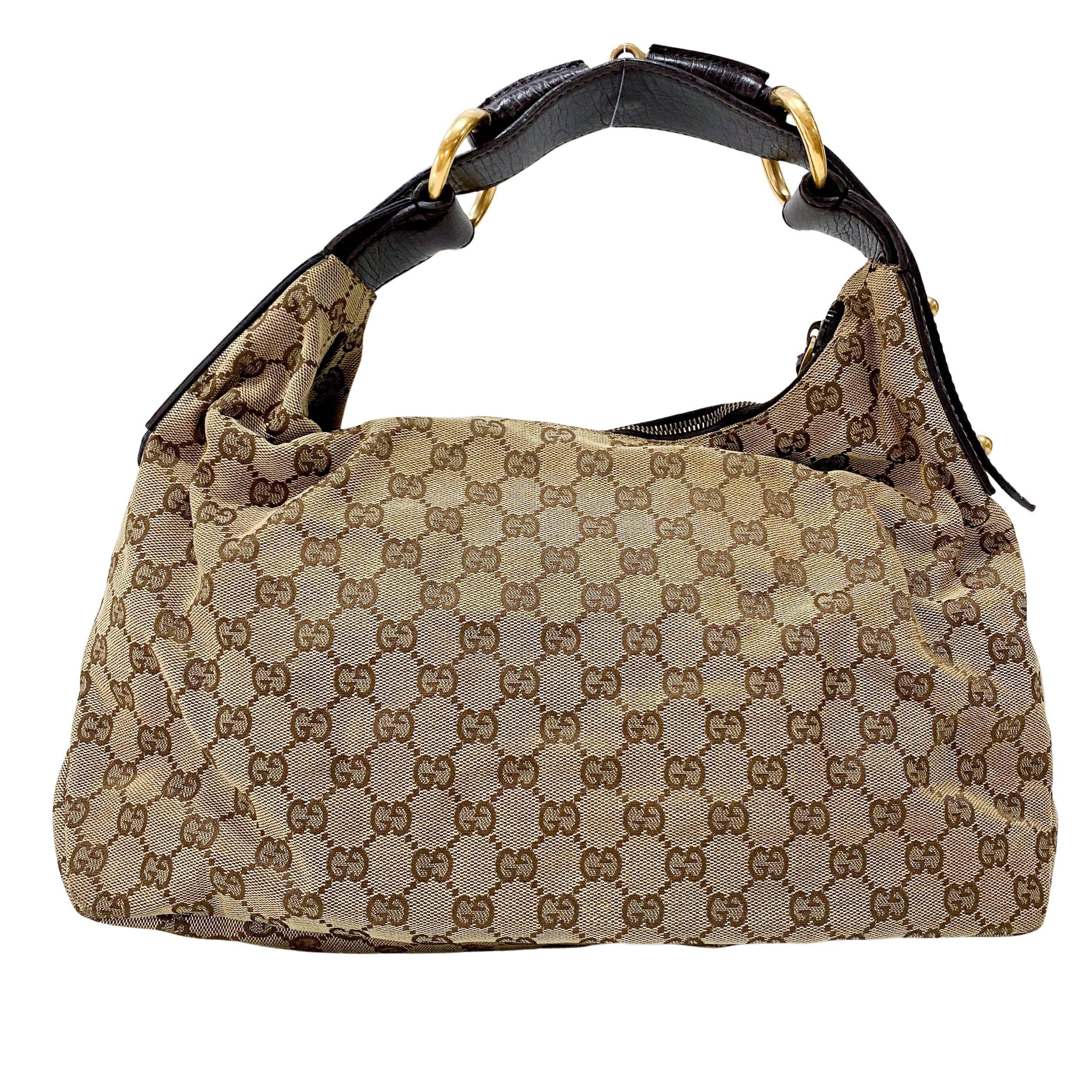 Brown GG Canvas Shoulder Bag