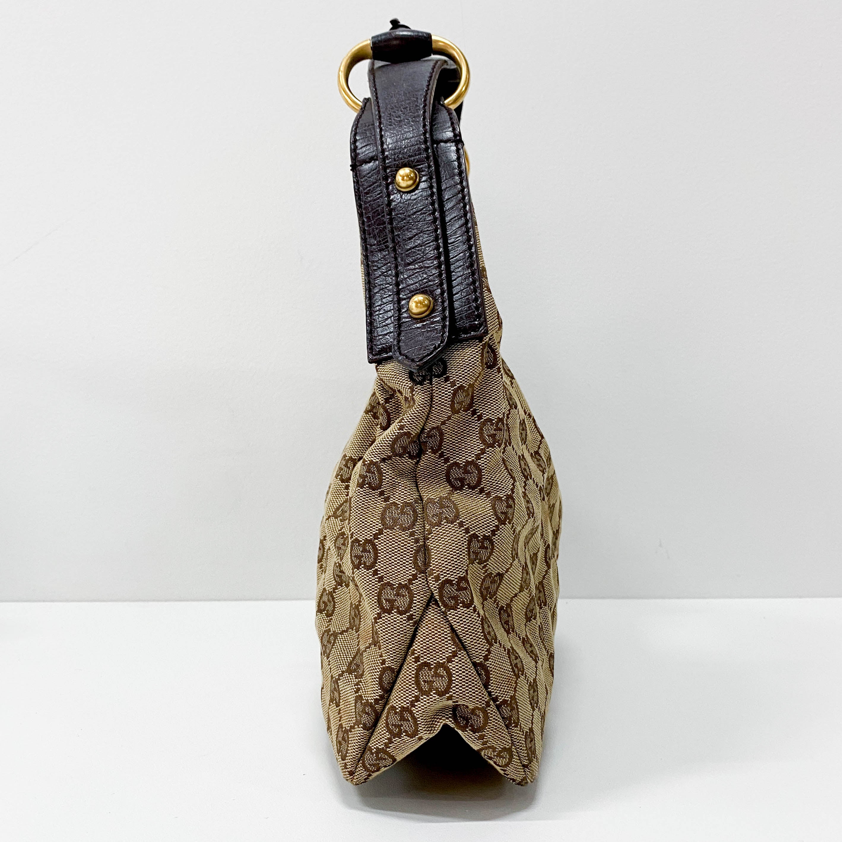 Brown GG Canvas Shoulder Bag