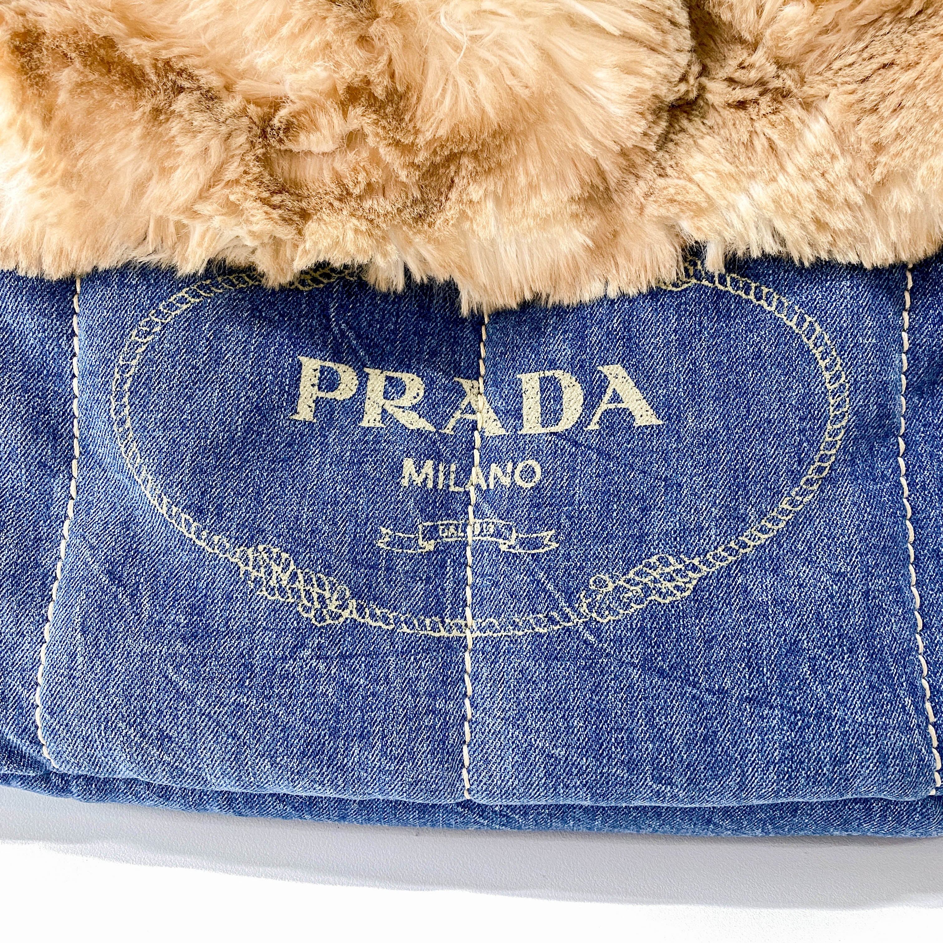 Canapa Fur and Denim Bag
