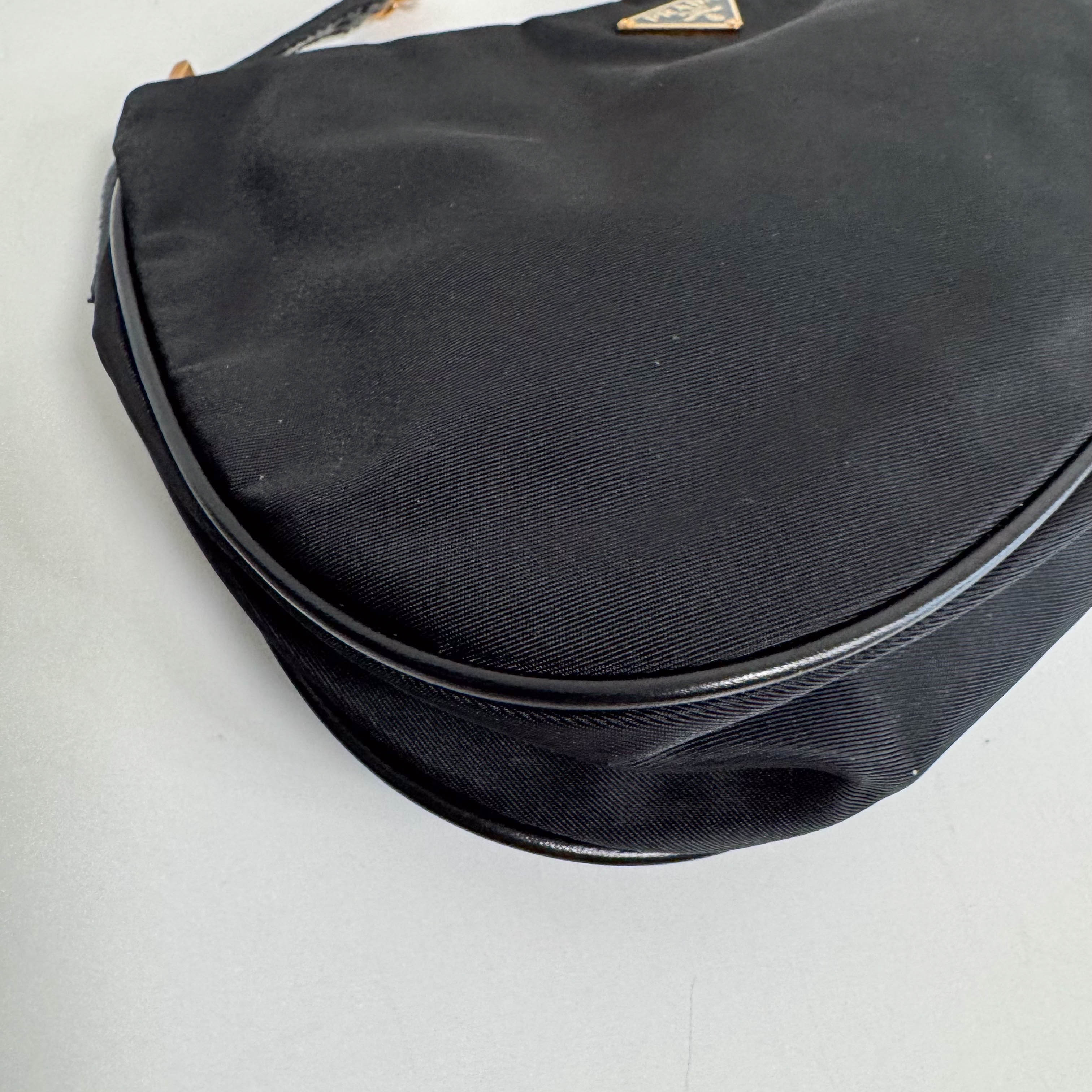 Nylon Mini Hobo Chain Shoulder Bag