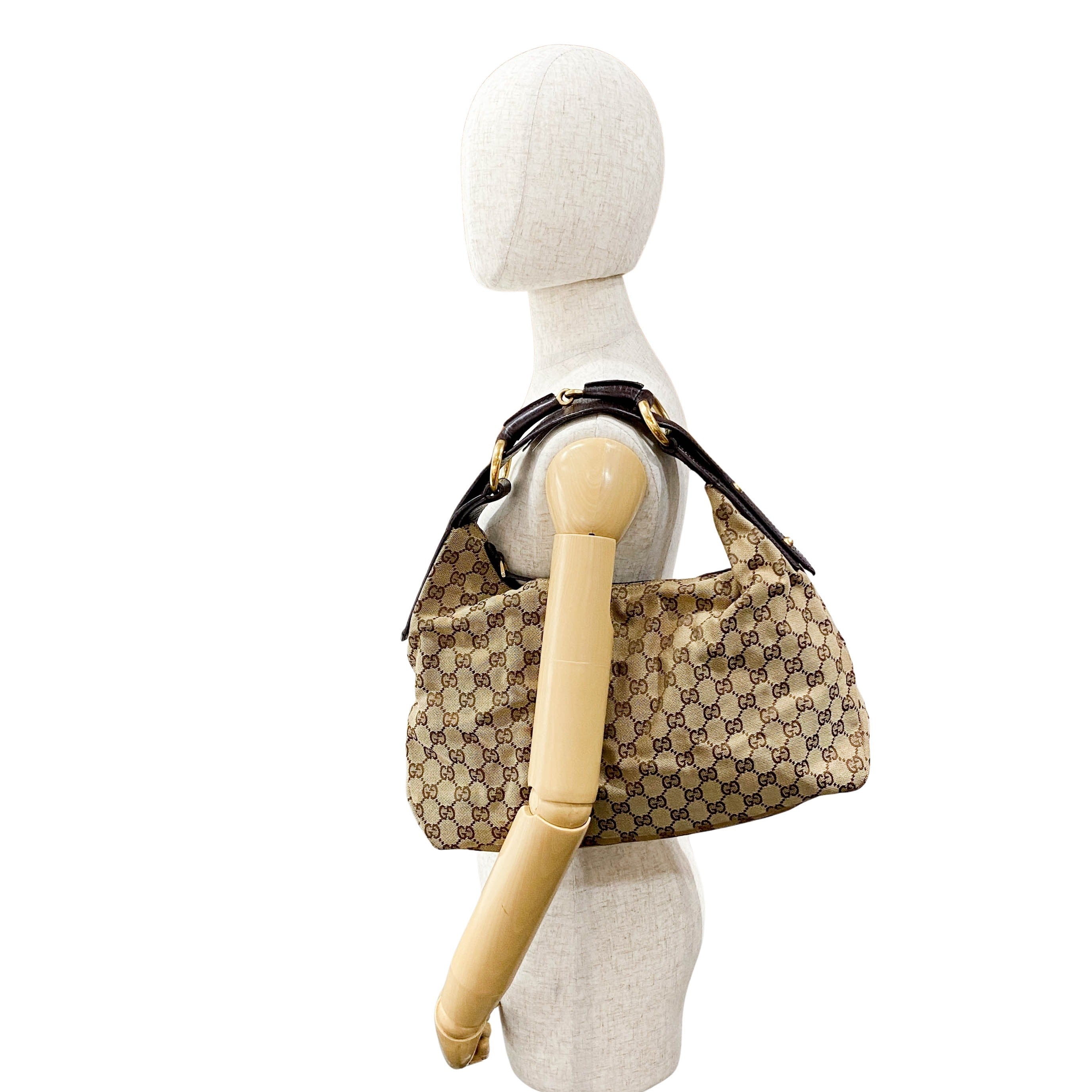 Brown GG Canvas Shoulder Bag