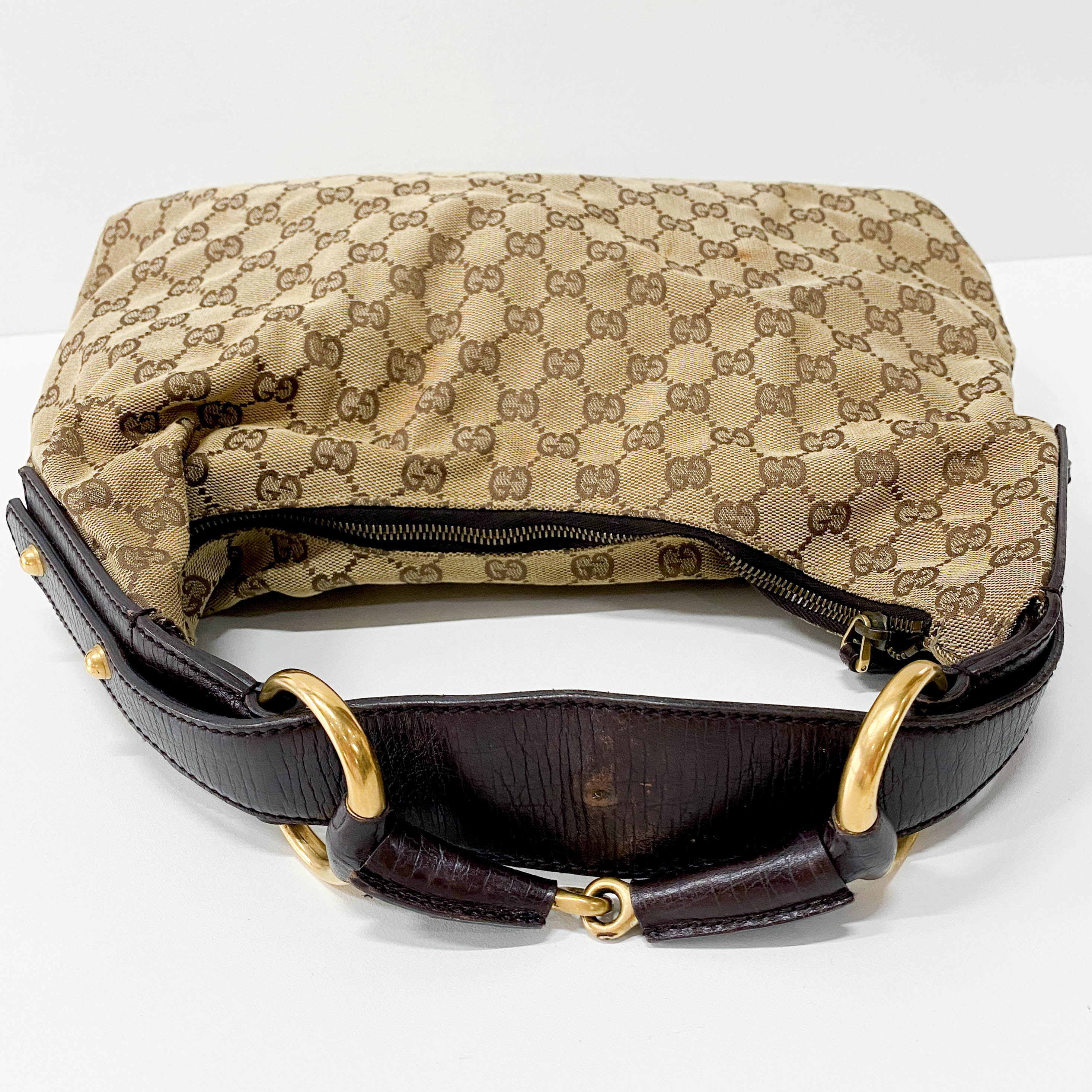 Brown GG Canvas Shoulder Bag