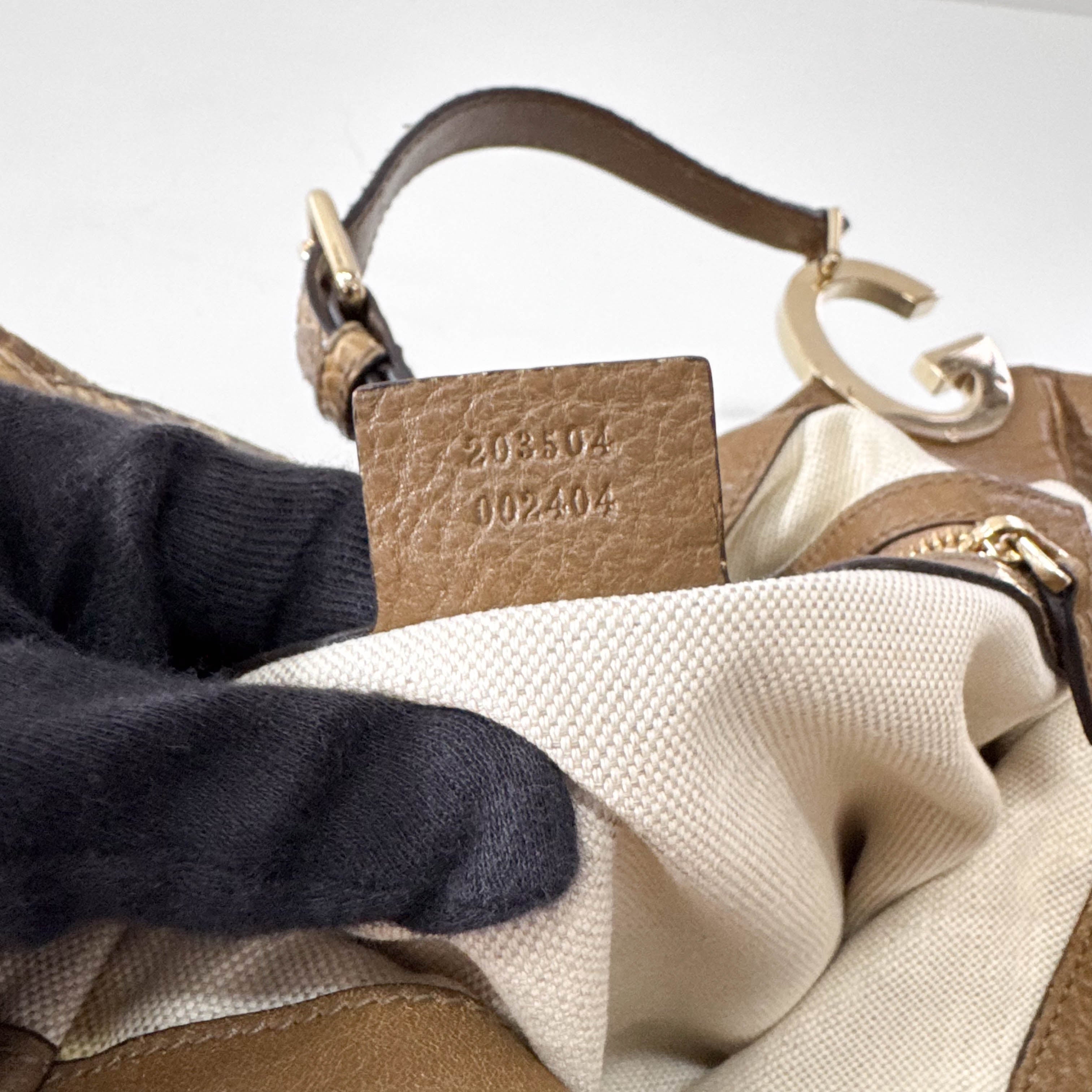 Leather Hobo Shoulder Bag