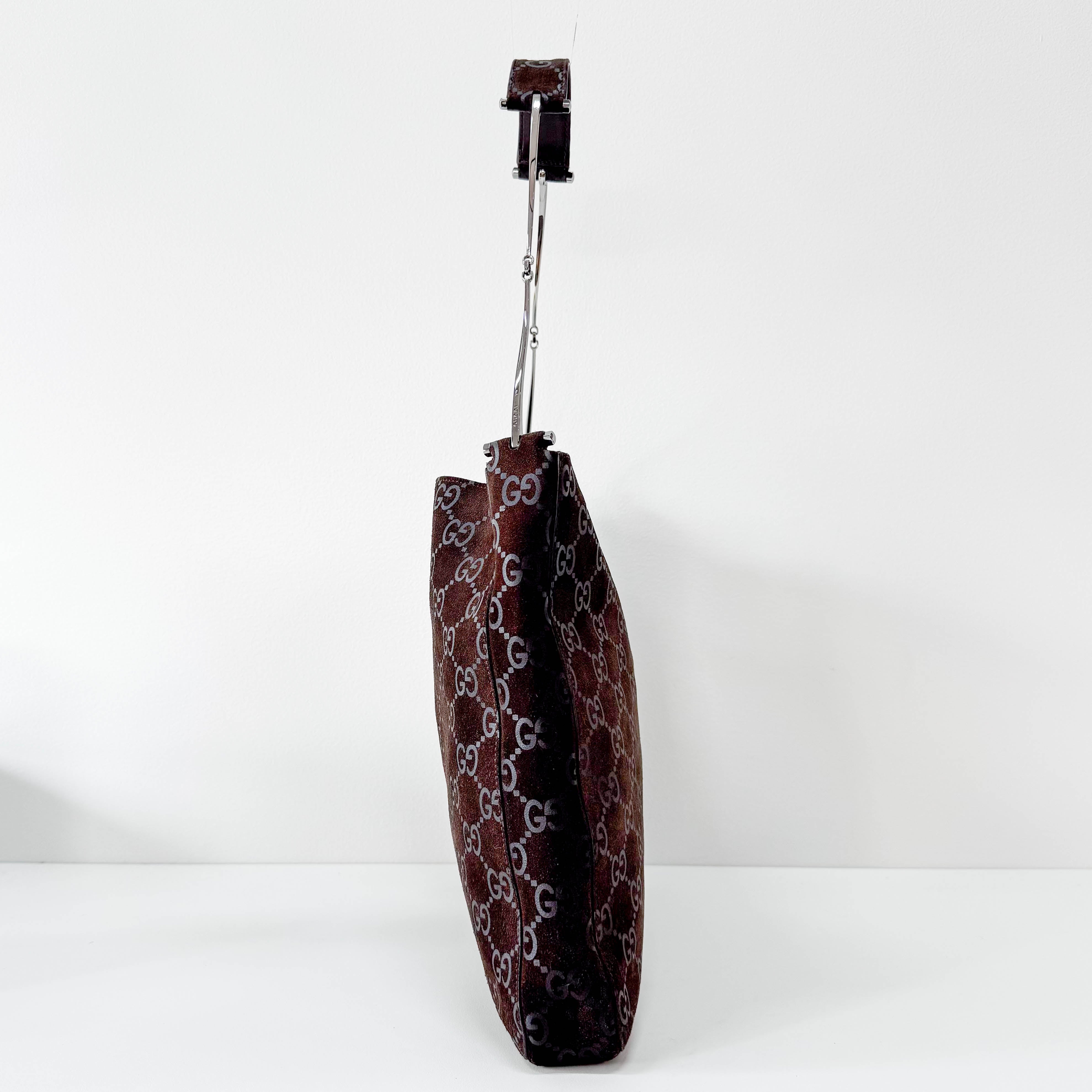 Brown Suede Shoulder Bag