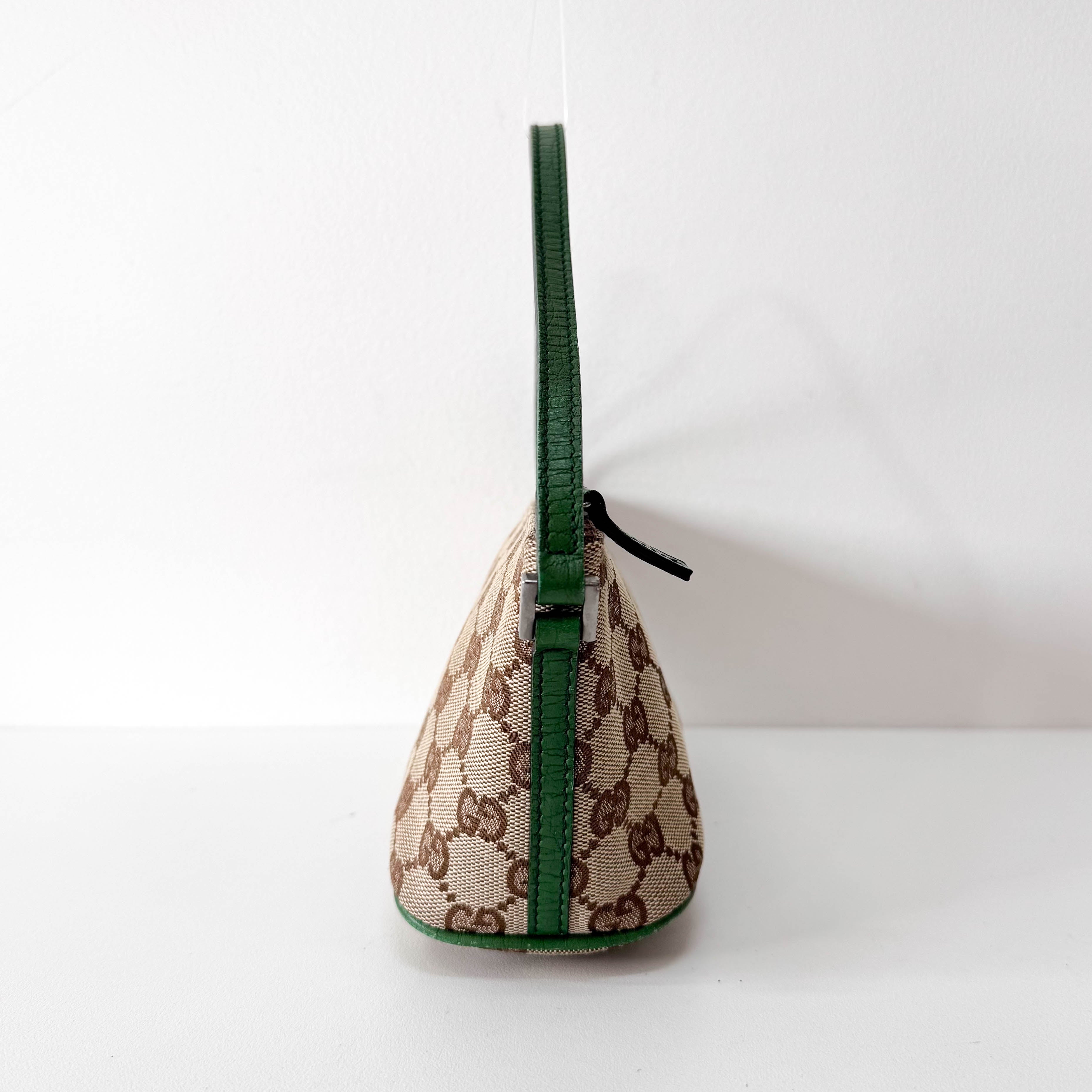 GG Canvas Green Boat Bag