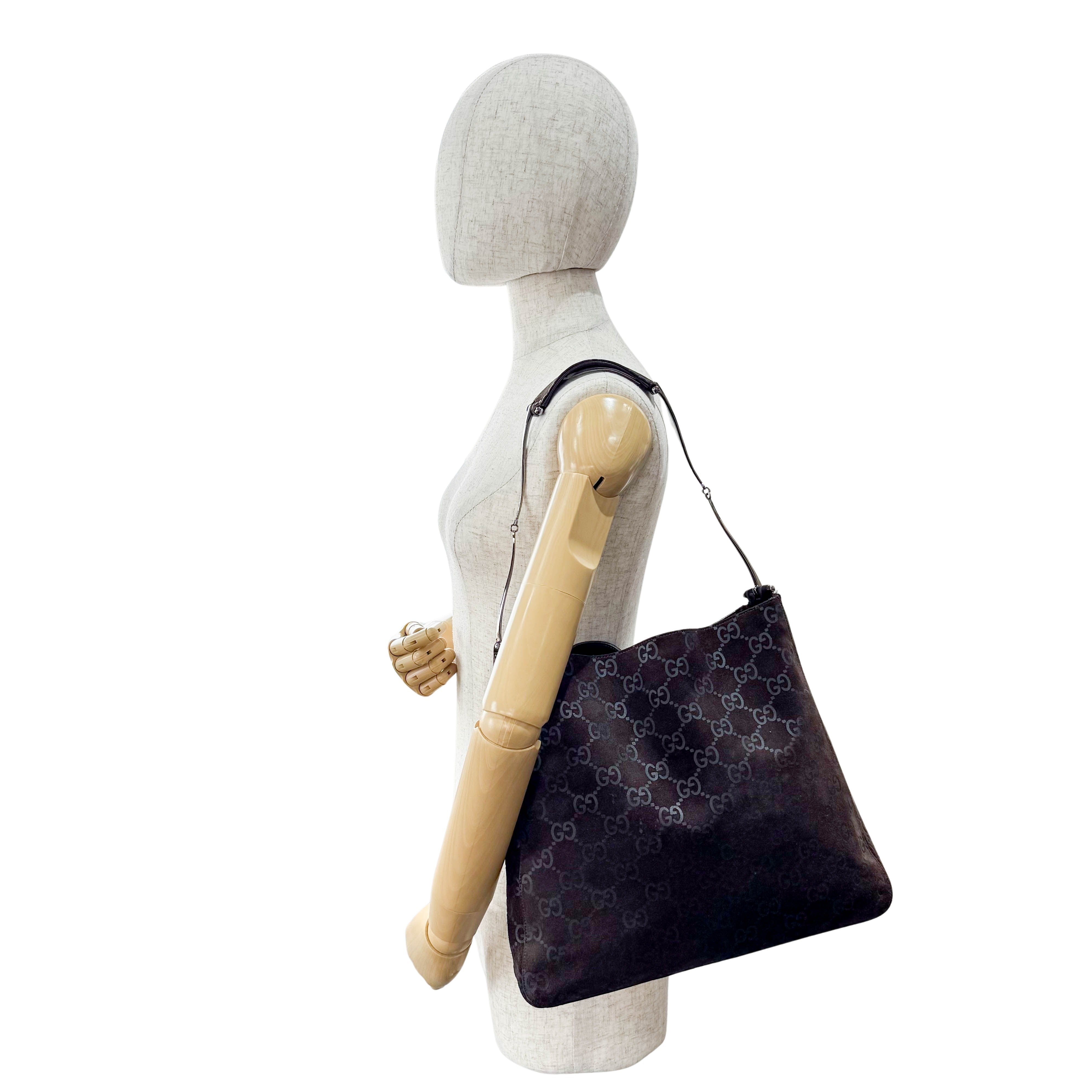 Brown Suede Shoulder Bag