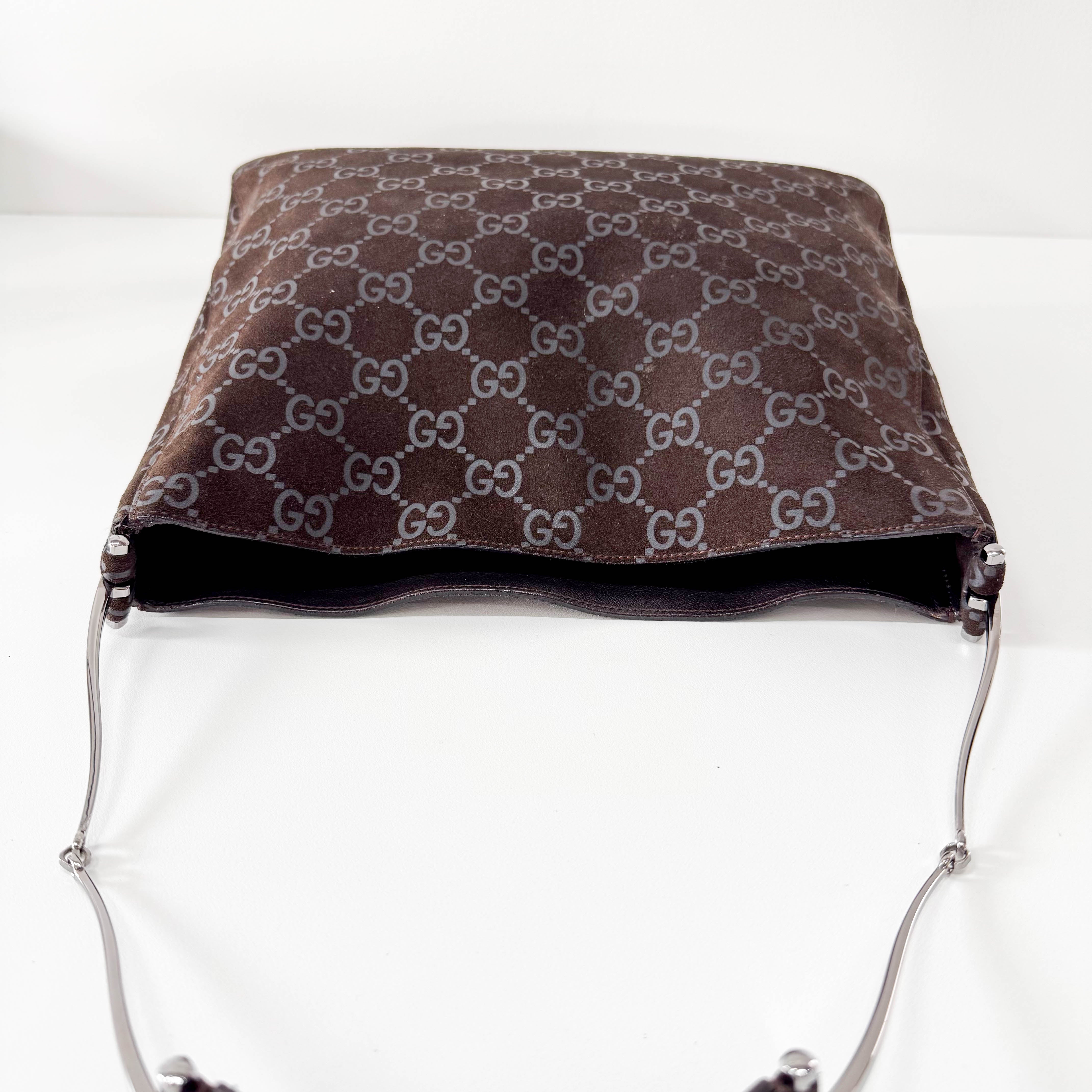 Brown Suede Shoulder Bag