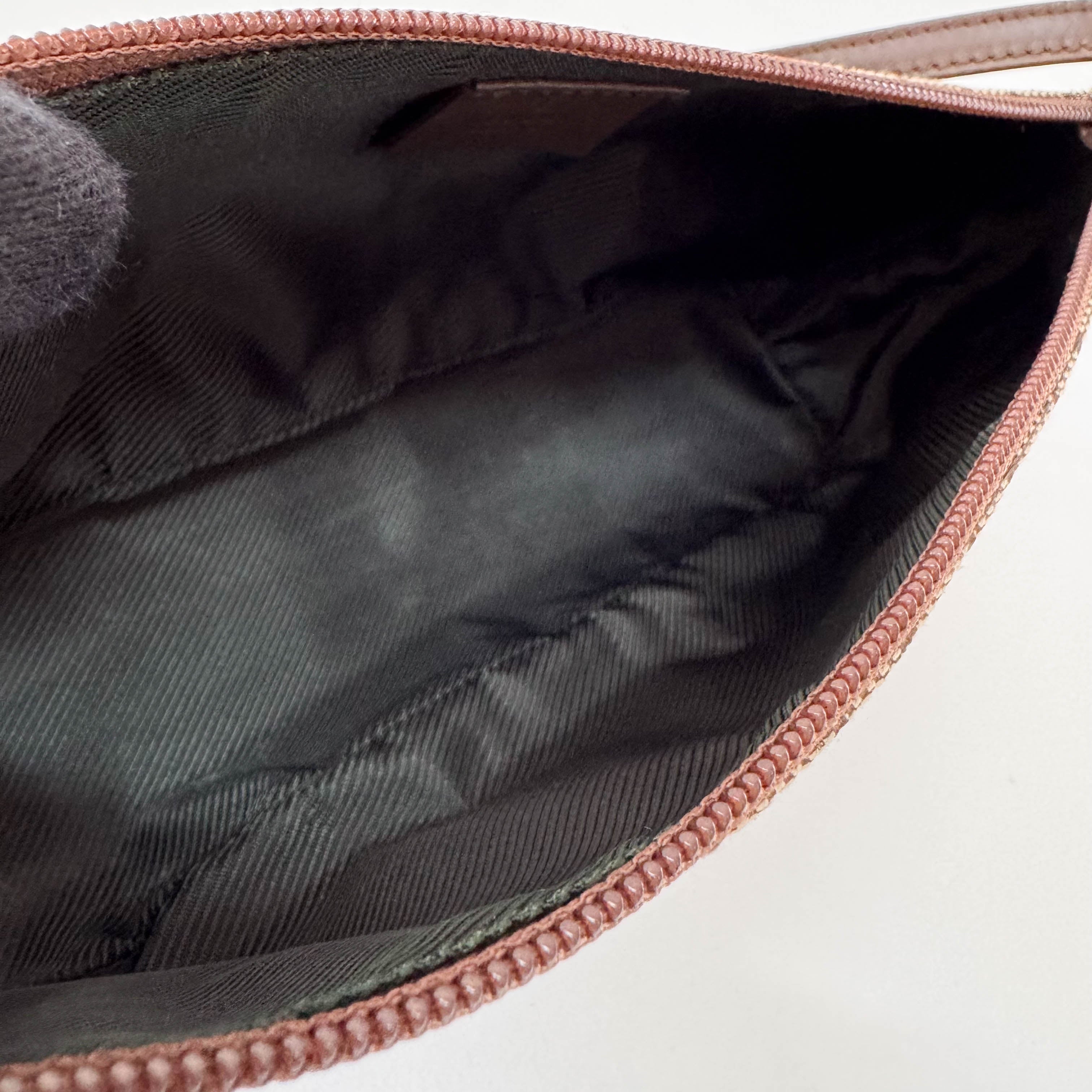 Brown GG Canvas Hobo Pochette Bag