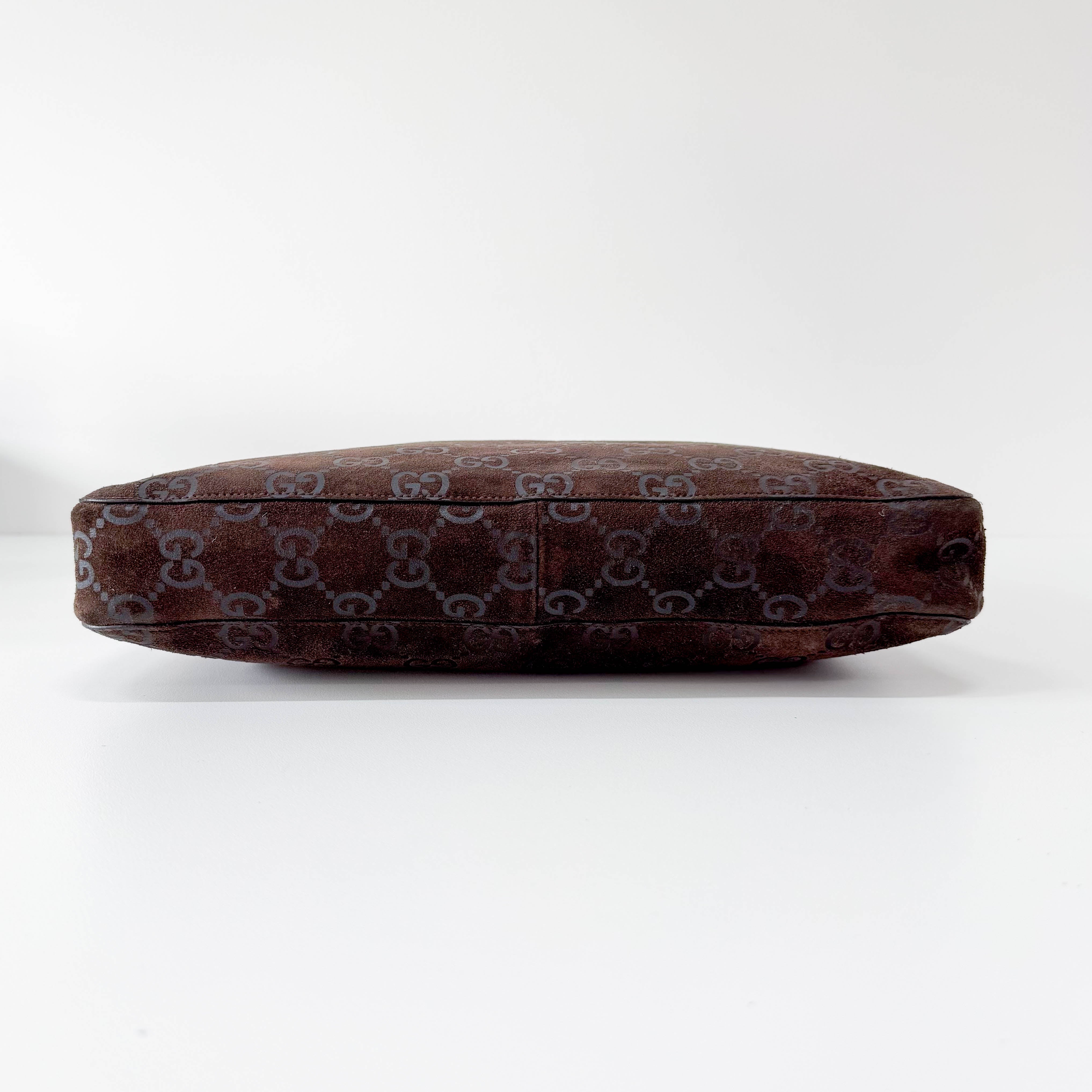 Brown Suede Shoulder Bag