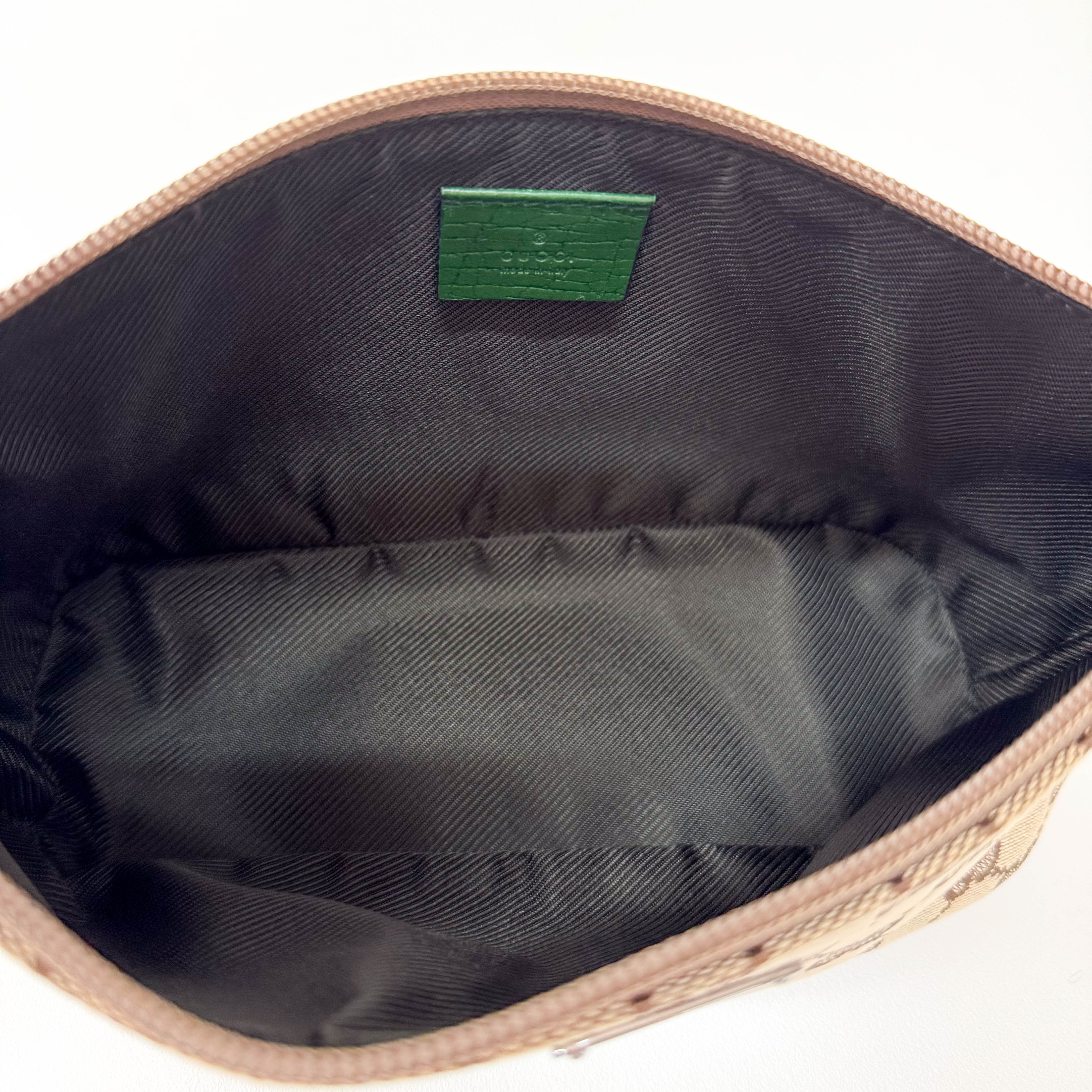 GG Canvas Green Boat Bag