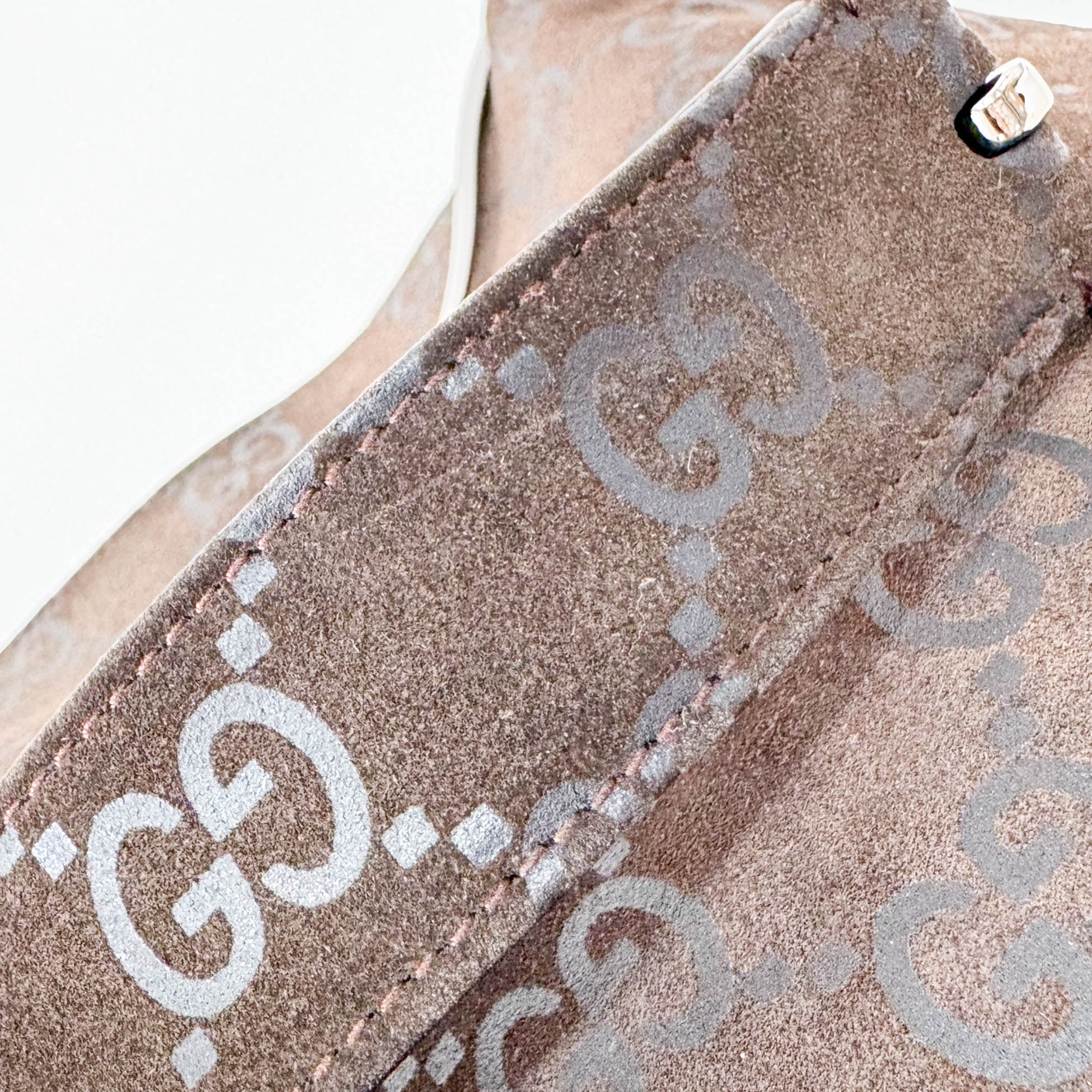 Brown Suede Shoulder Bag