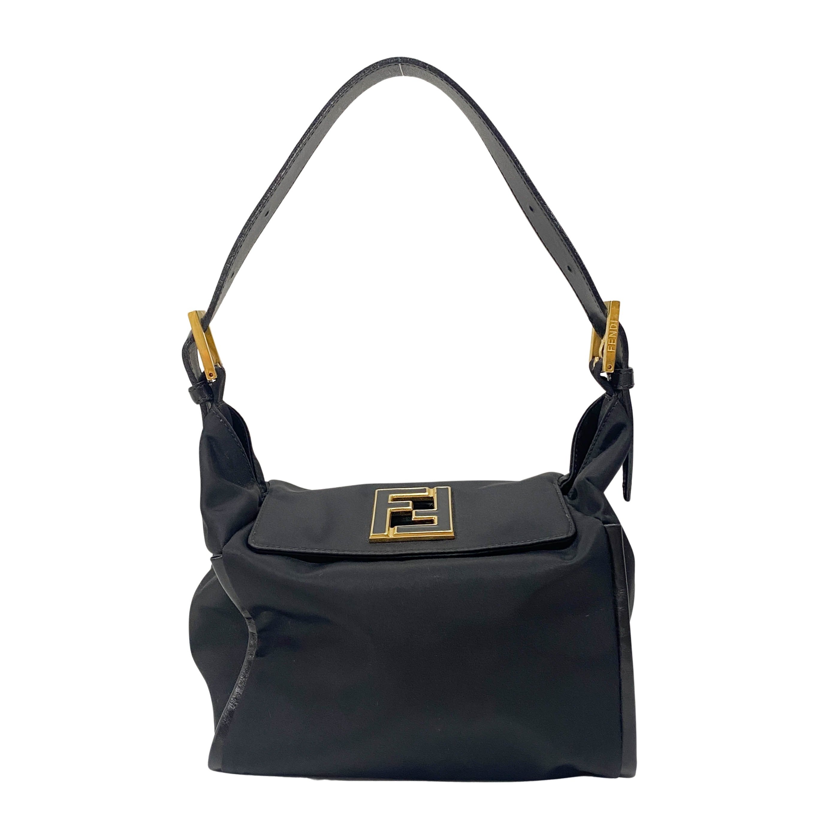 Black Nylon Shoulder Bag