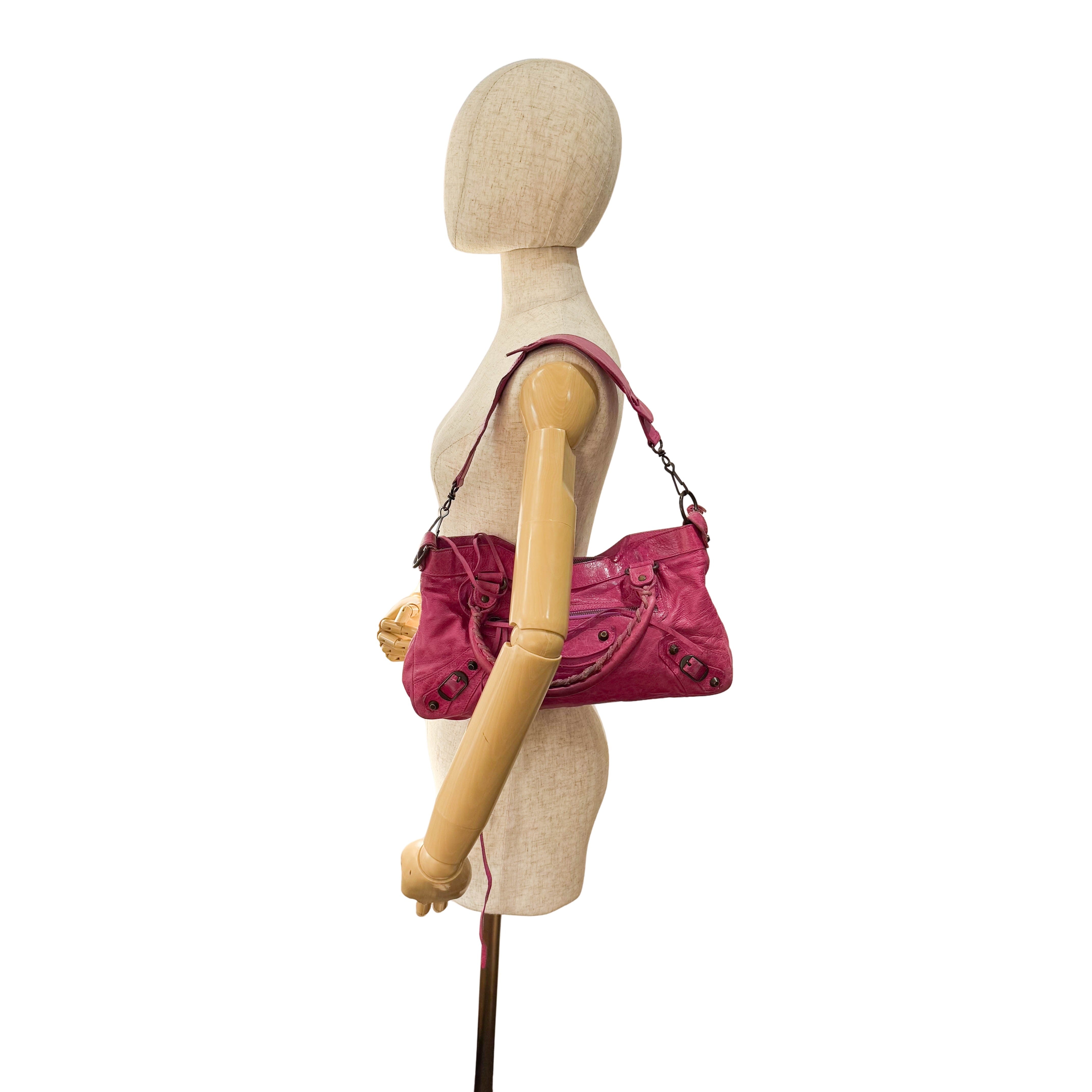 The First Pink Leather Bag