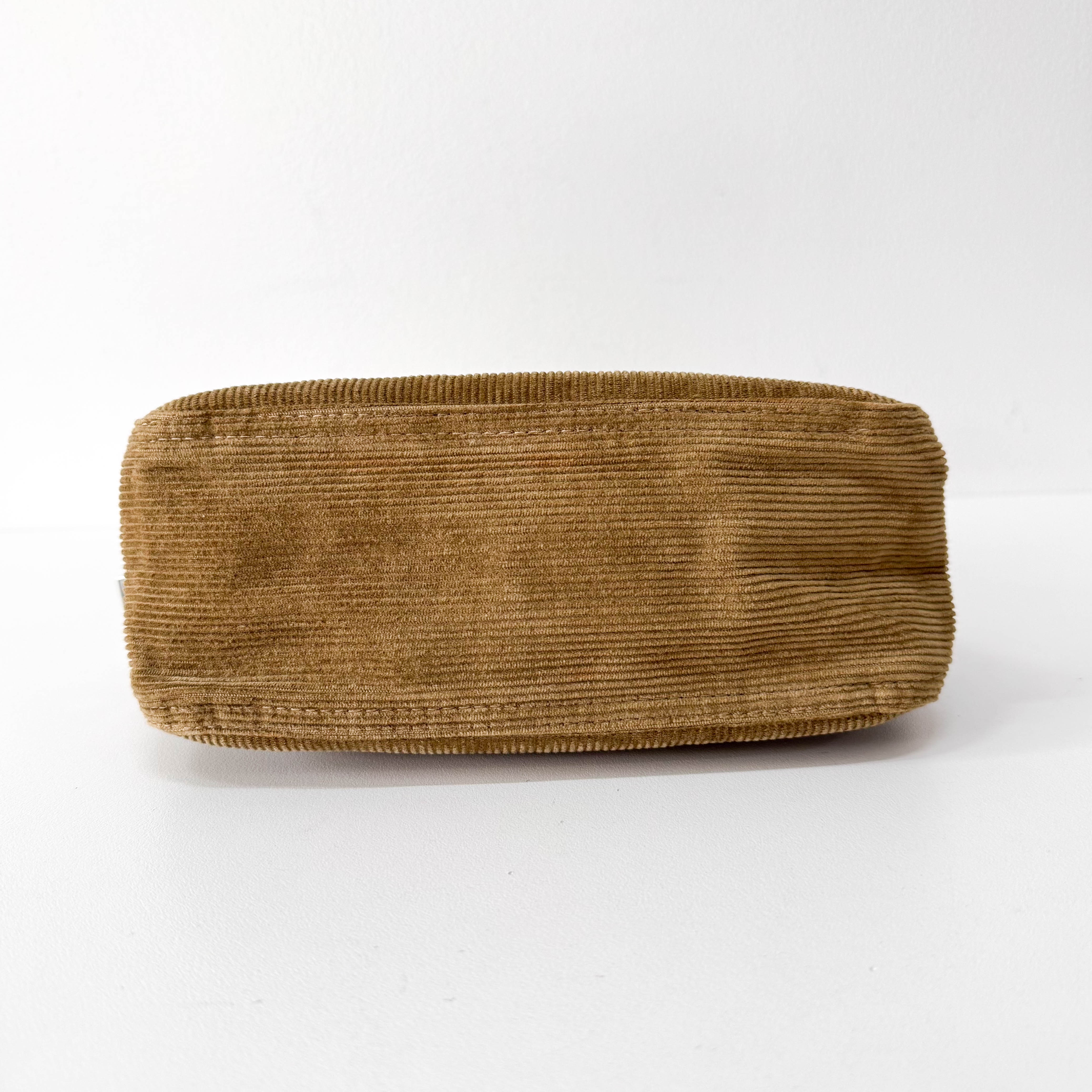 Corduroy Brown Shoulder Bag